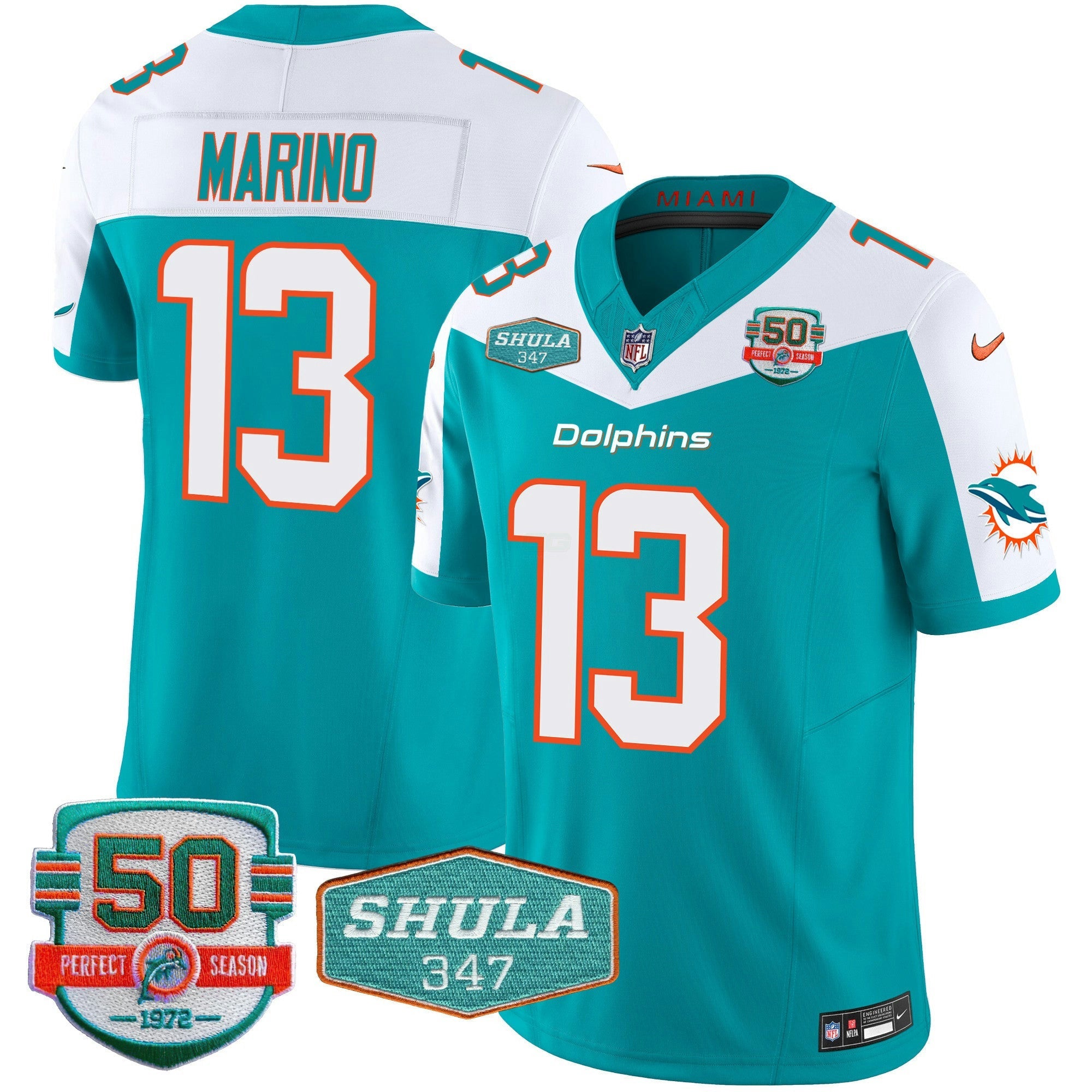 Camisa NFL Men’s Shula 347 Patch Vapor Limited Jersey V2