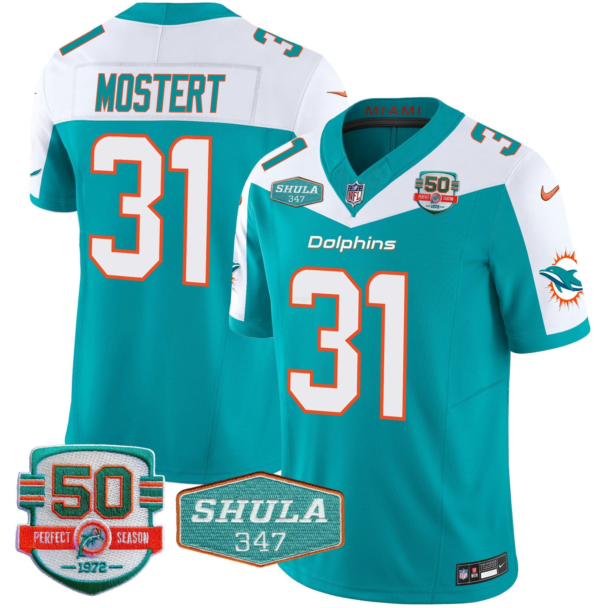 Camisa NFL Men’s Shula 347 Patch Vapor Limited Jersey V2