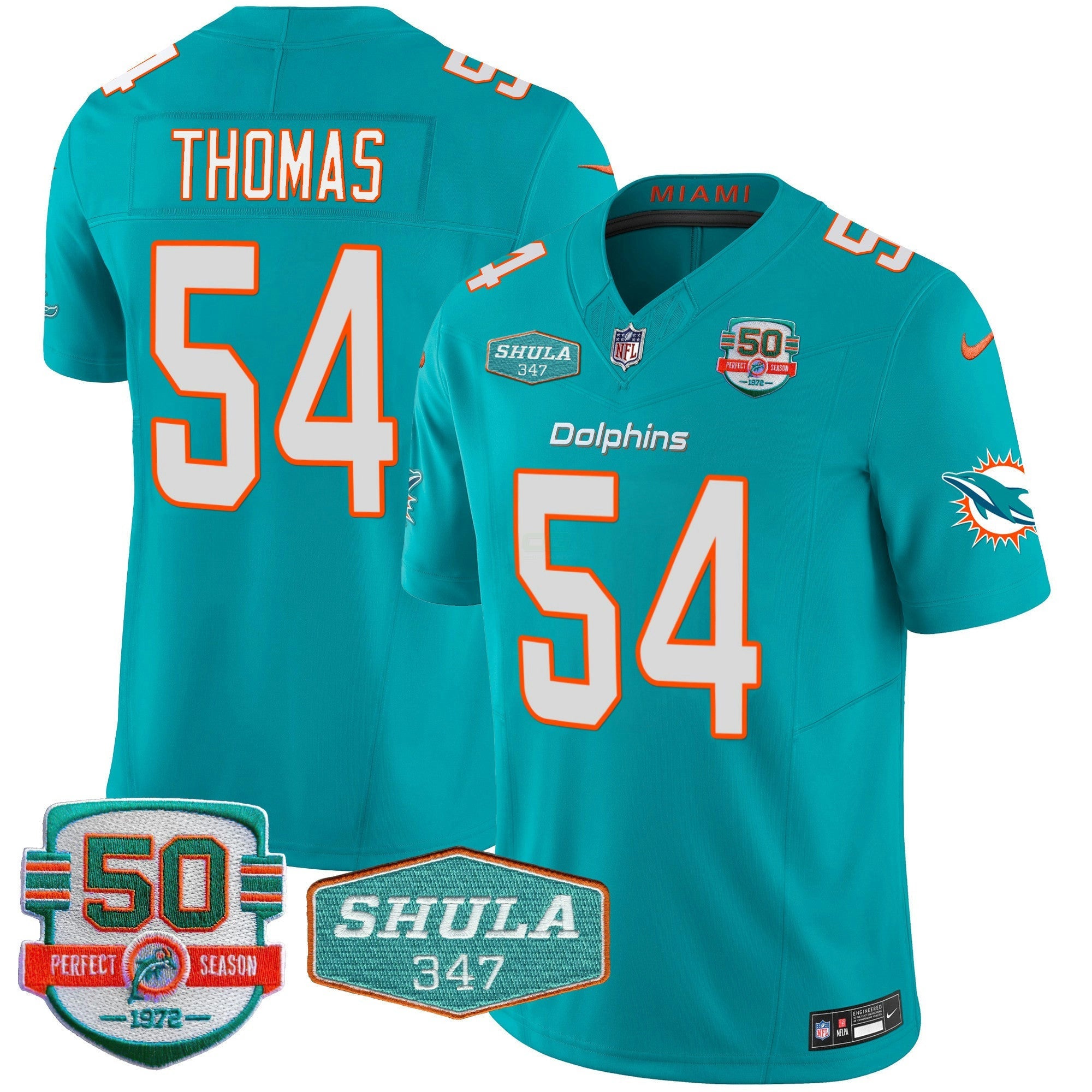 Camisa NFL Men’s Shula 347 Patch Vapor Limited Jersey V2