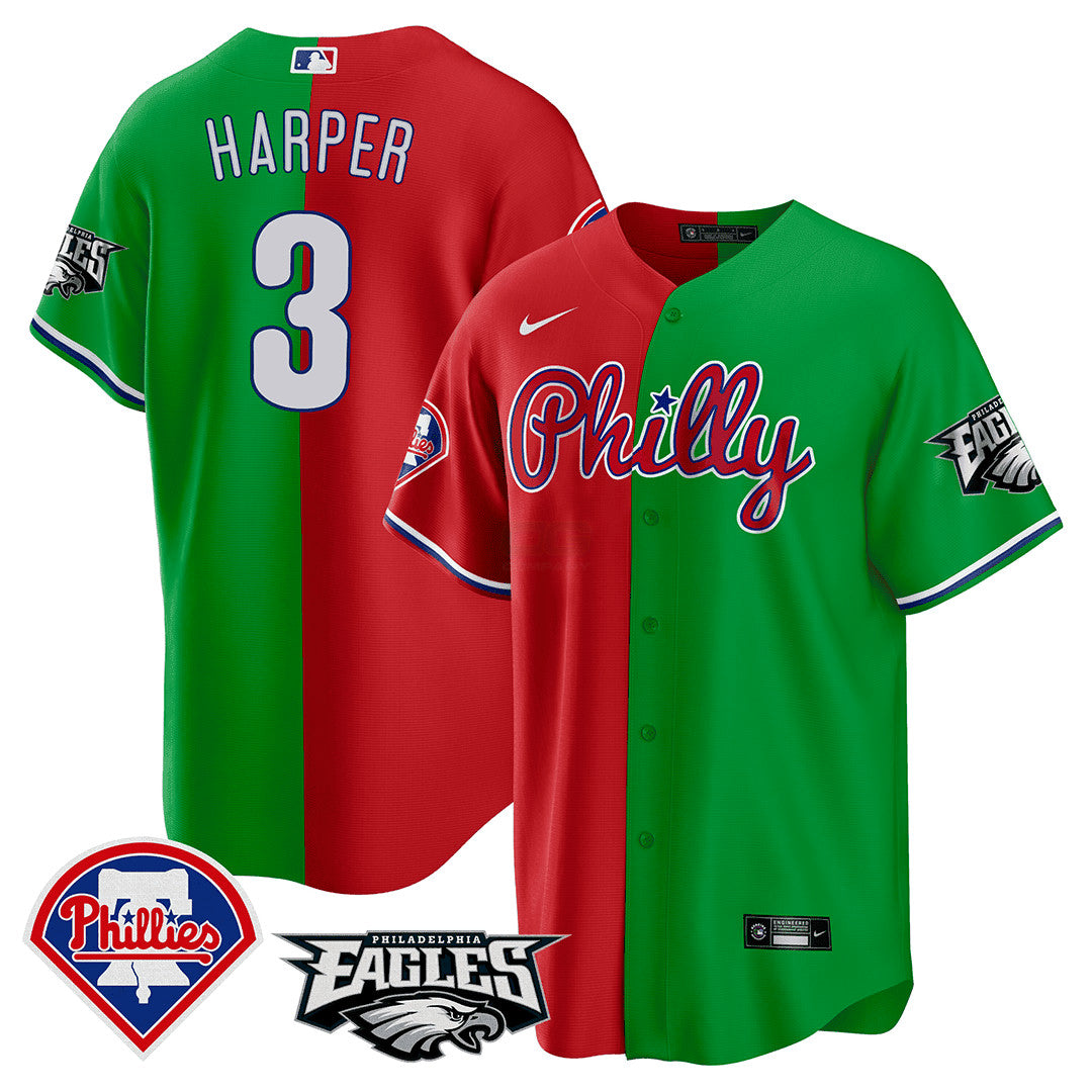 Camisa NFL Men’s Split Phillies – Cool Base Jersey - Stripes