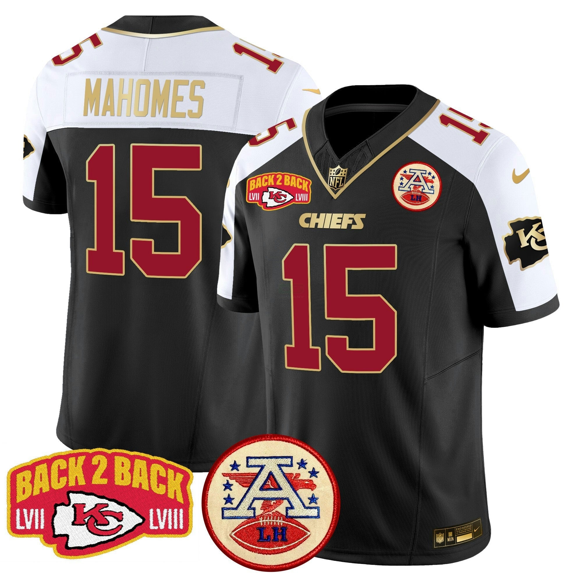 Camisa NFL Men’s Super Back 2 Back Patch Vapor Limited Jersey