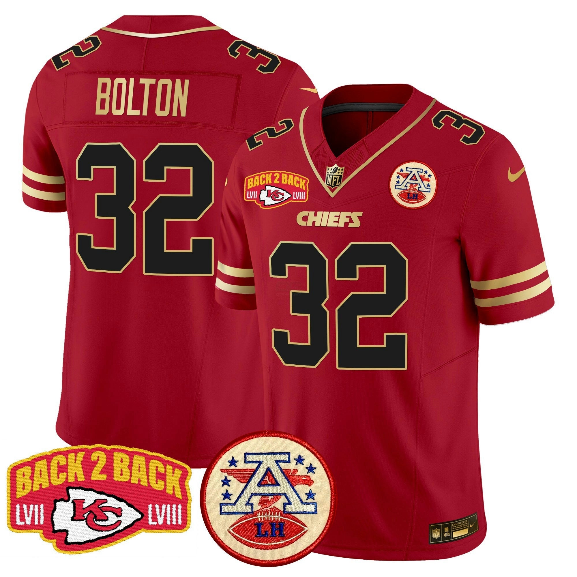Camisa NFL Men’s Super Back 2 Back Patch Vapor Limited Jersey