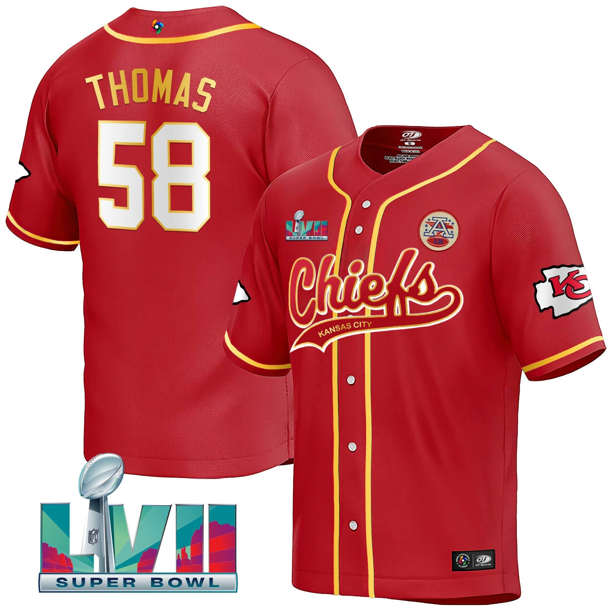 Camisa NFL Men’s Super Bowl LVII 2023 World Baseball Classic Jersey V2