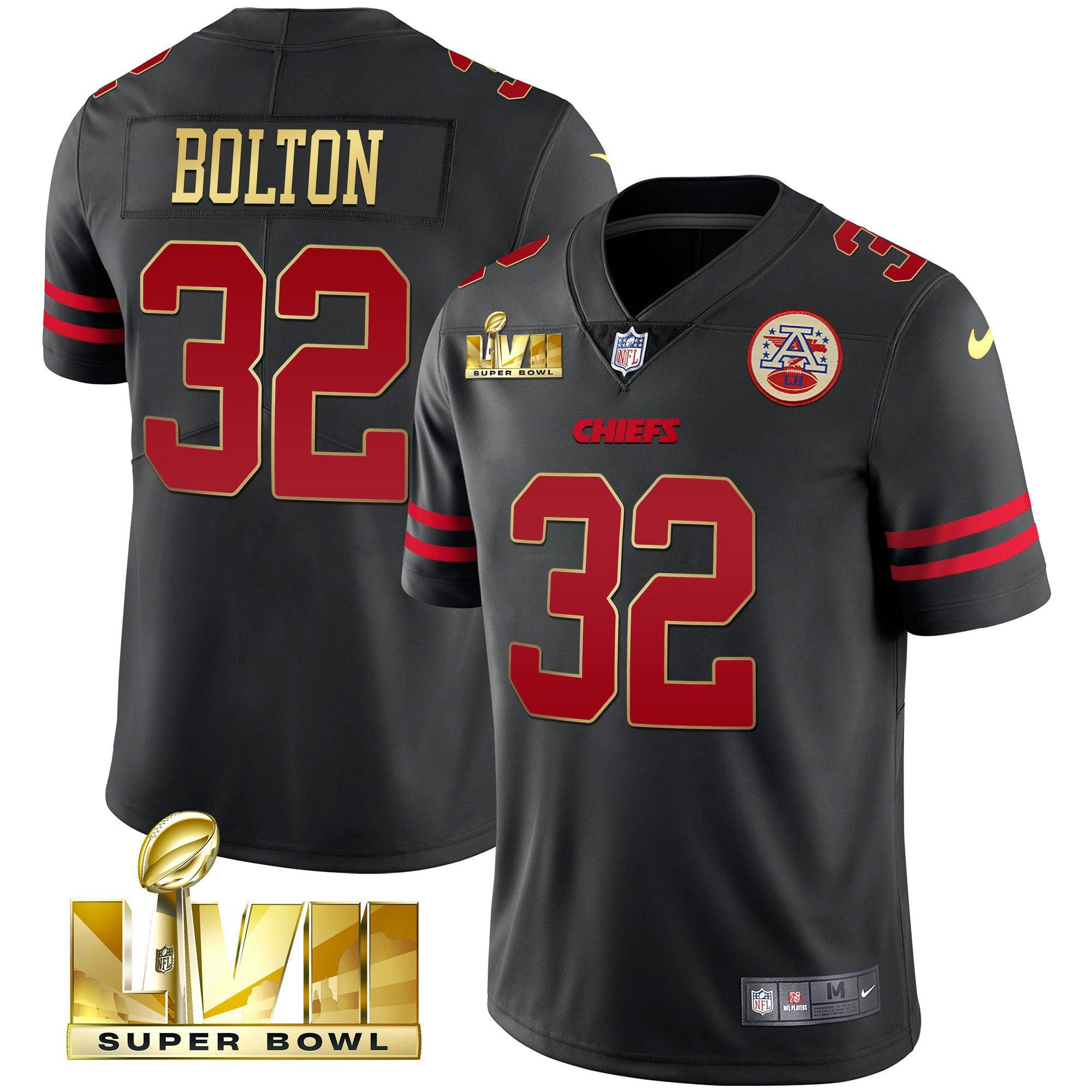 Camisa NFL Men’s Super Bowl LVII Dourada Trim Vapor Jersey