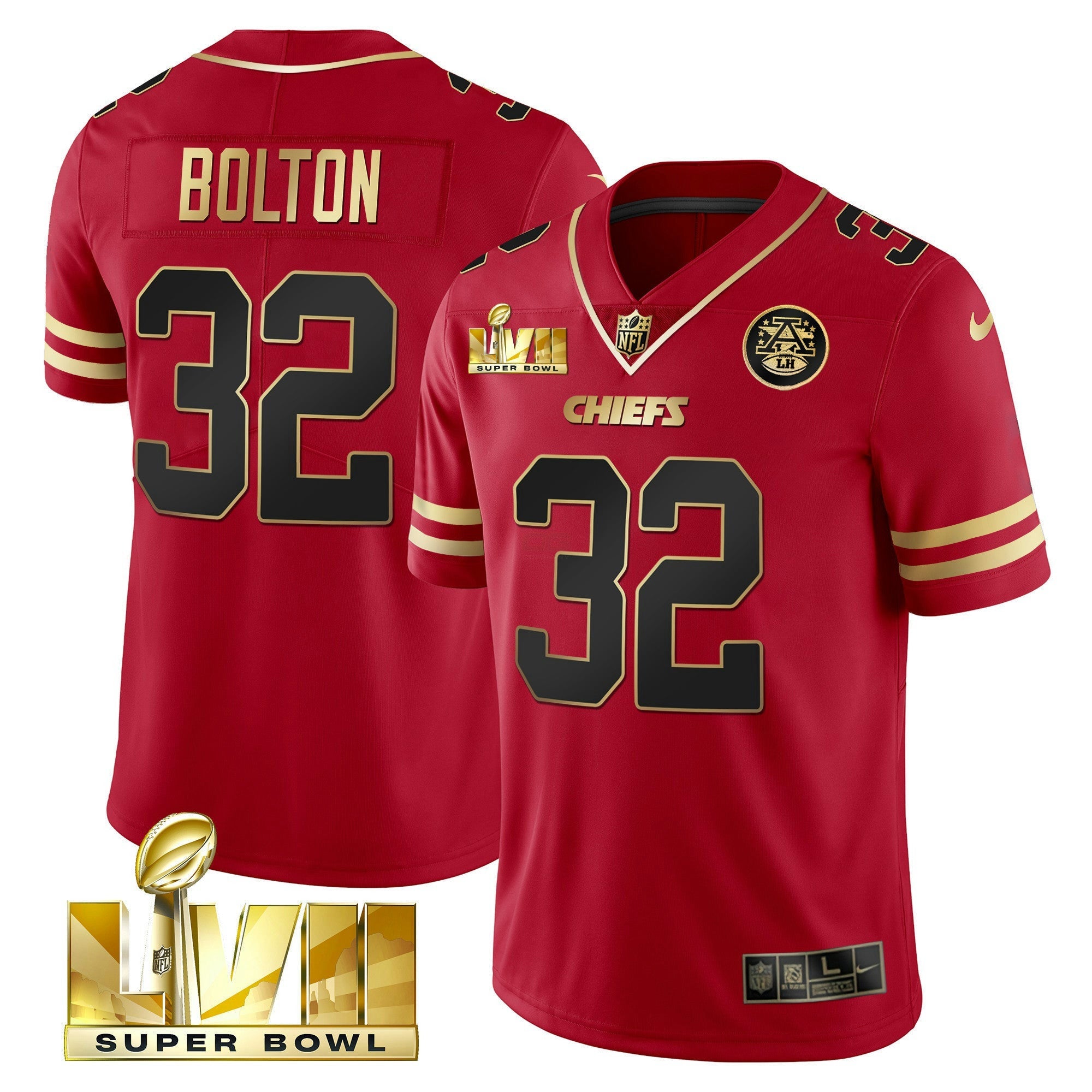 Camisa NFL Men’s Super Bowl LVII Dourada Trim Vapor Jersey