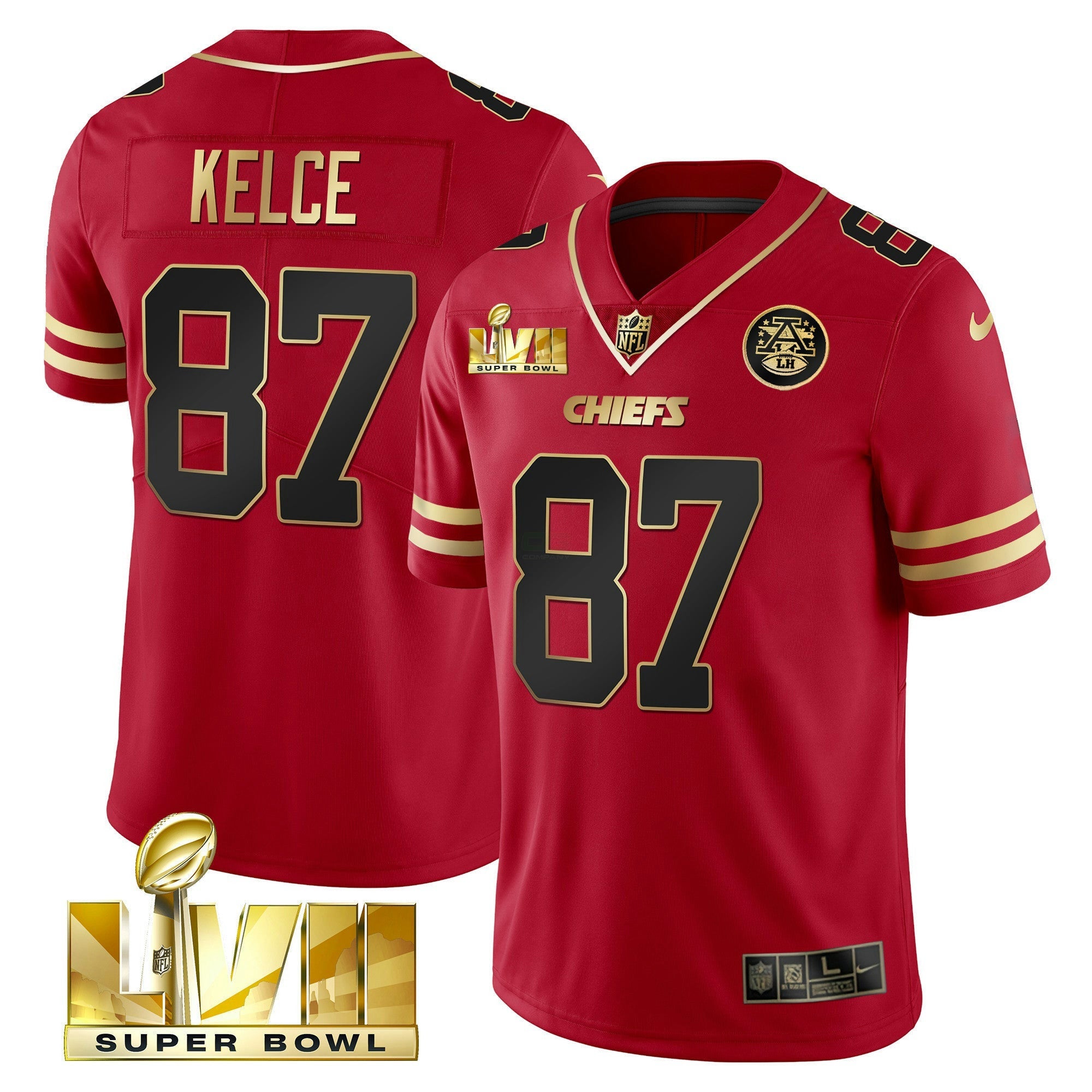 Camisa NFL Men’s Super Bowl LVII Dourada Trim Vapor Jersey
