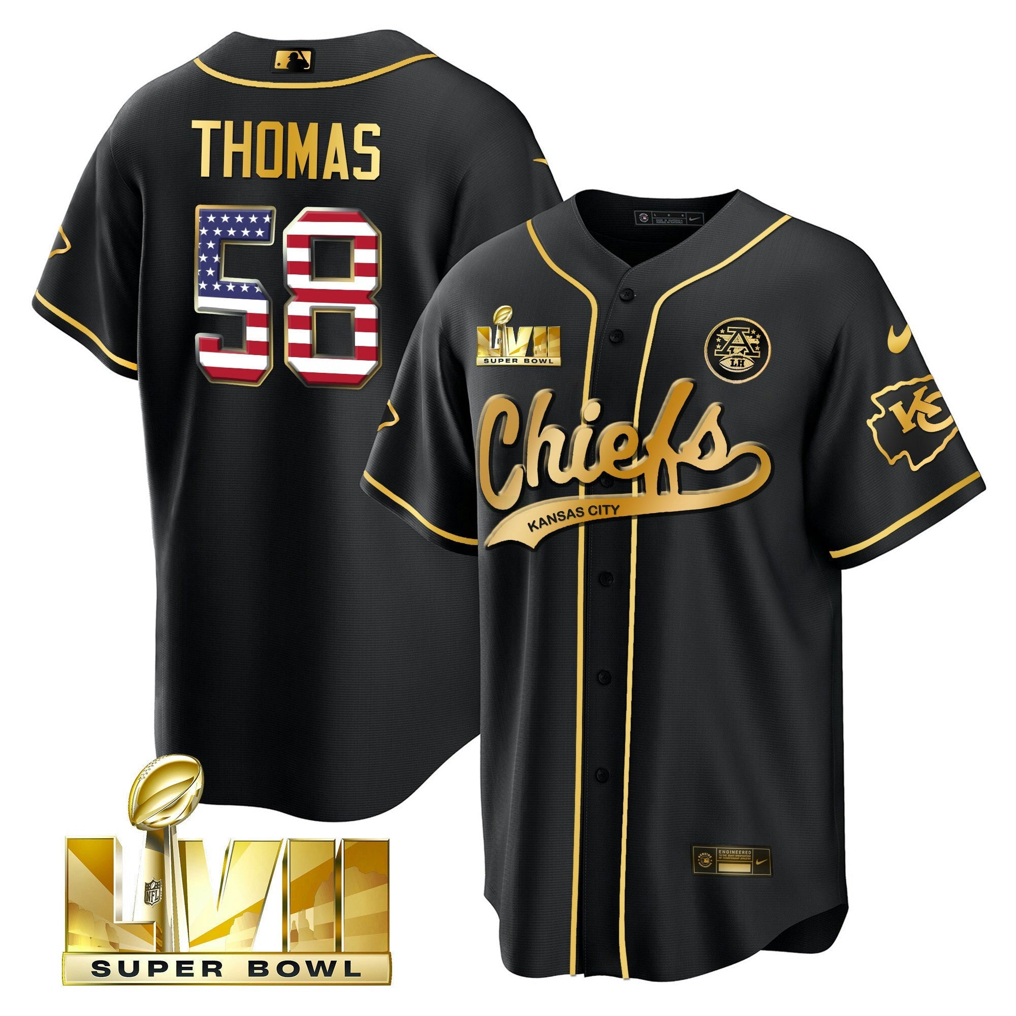 Camisa NFL Men’s Super Bowl LVII Flag Cool Base Jersey