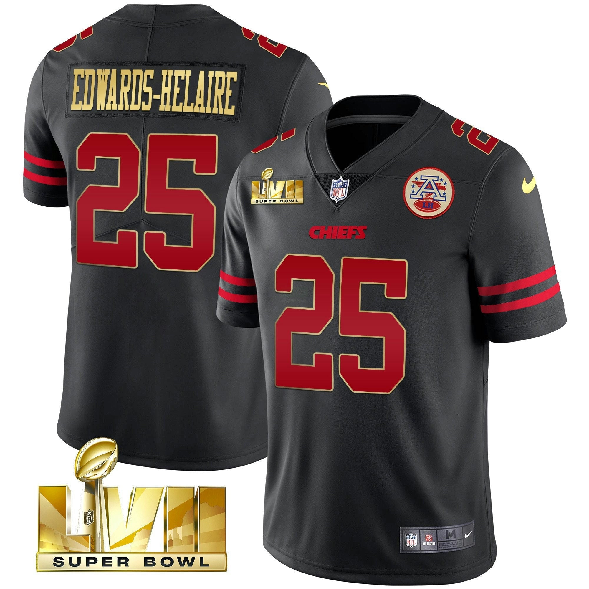 Camisa NFL Men’s Super Bowl LVII Vermelha Dourada Vapor Jersey