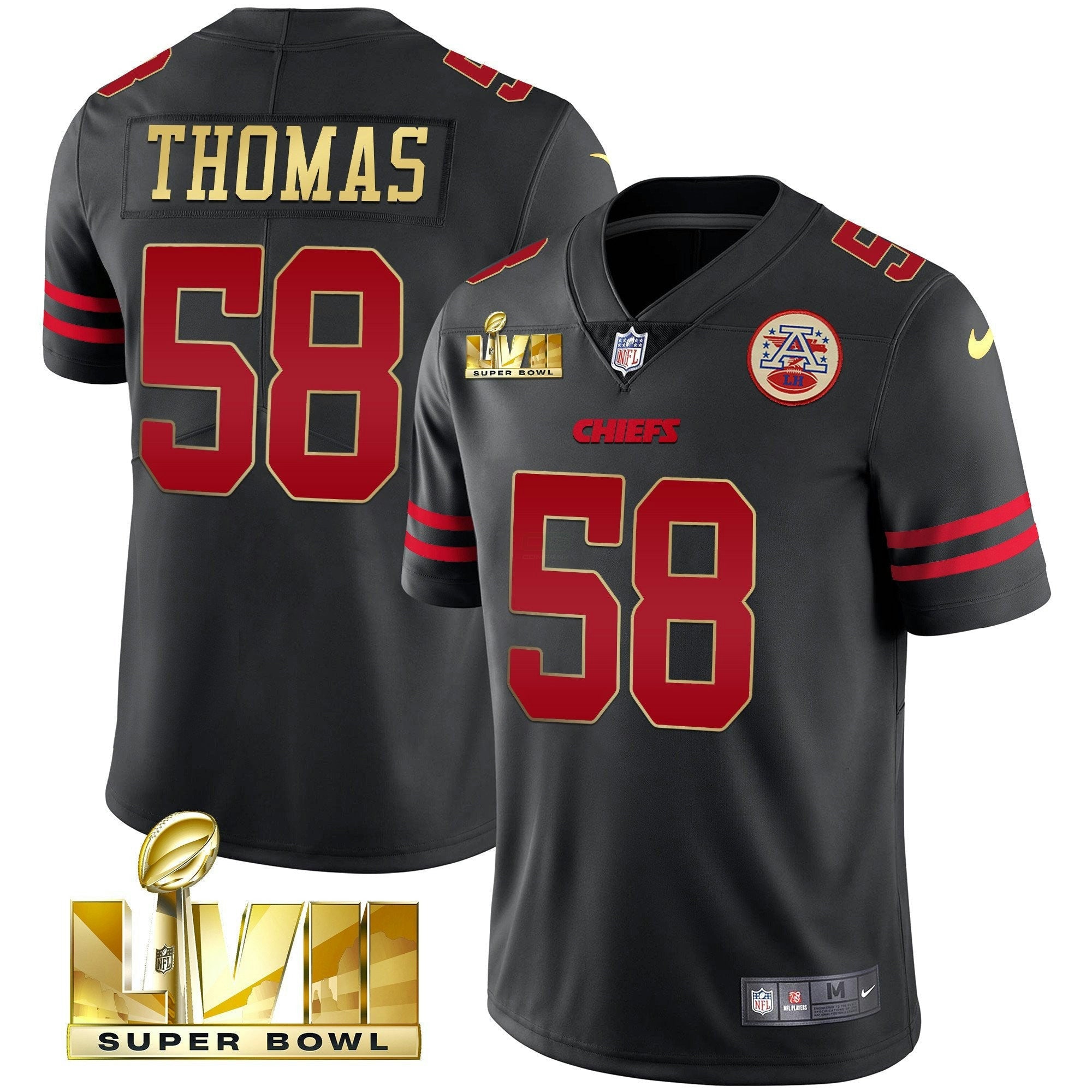 Camisa NFL Men’s Super Bowl LVII Vermelha Dourada Vapor Jersey