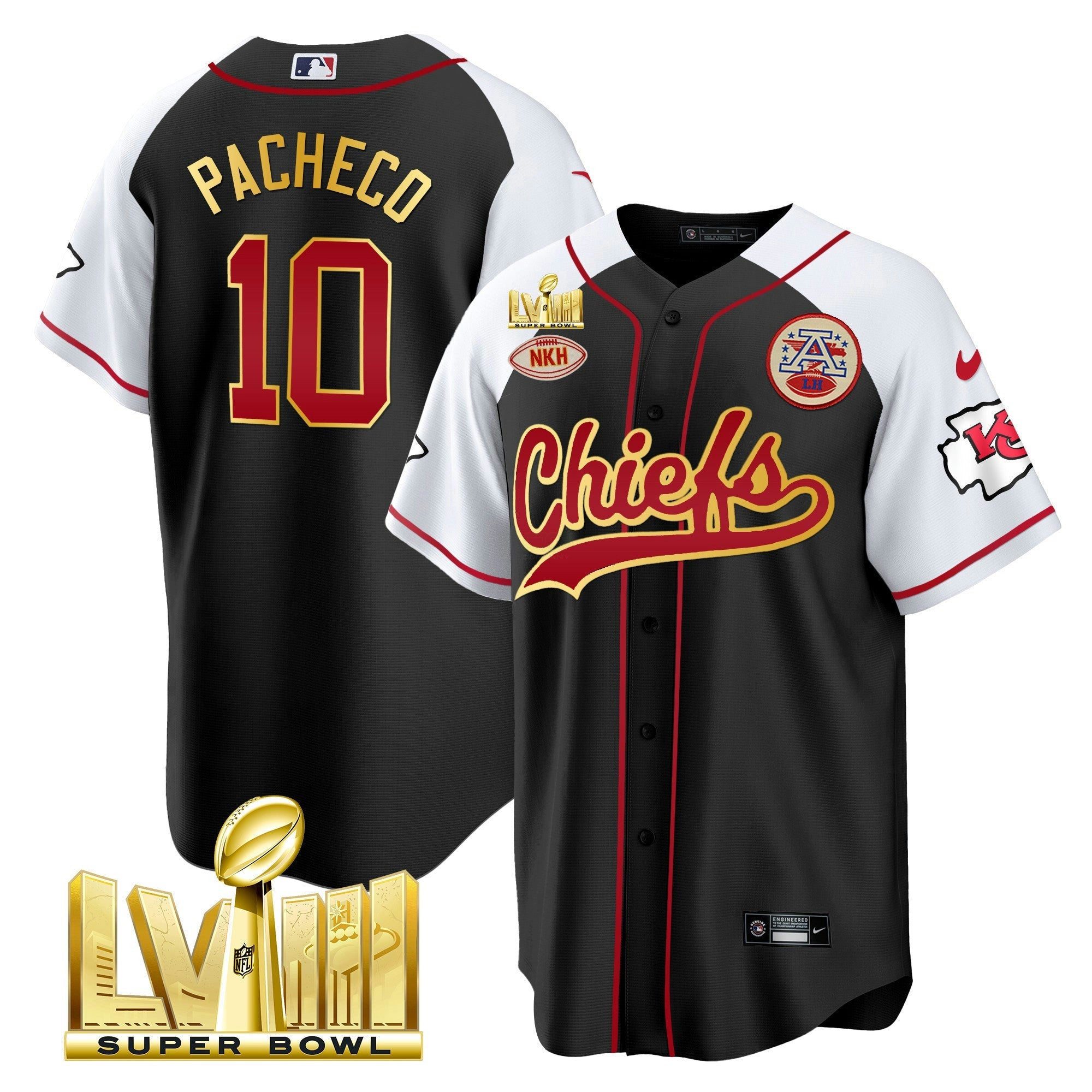 Camisa NFL Men’s Super Bowl LVIII Dourada Patch Jersey