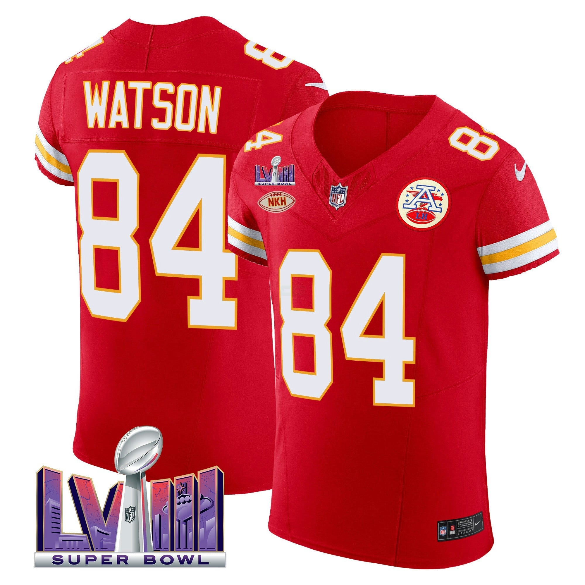 Camisa NFL Men’s Super Bowl LVIII Dourada Patch Vapor Elite Jersey