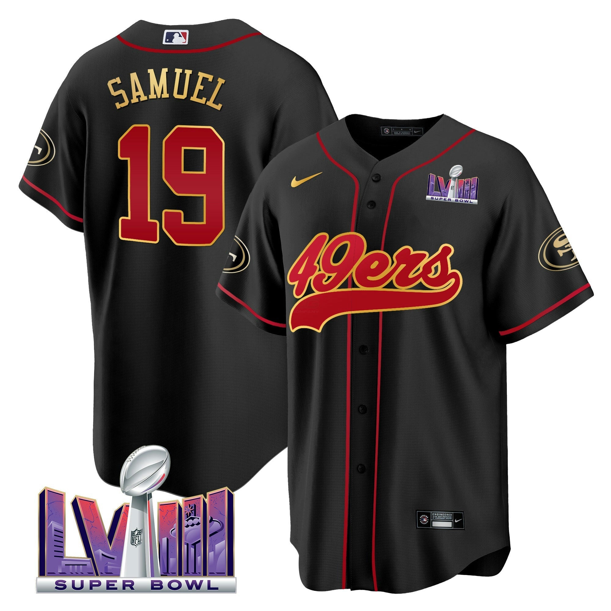 Camisa NFL Men’s Super Bowl LVIII Patch Jersey