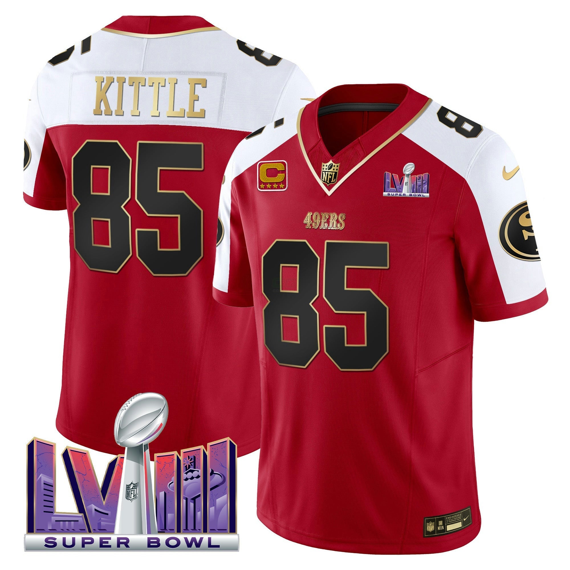 Camisa NFL Men’s Super Bowl LVIII Patch Vapor Jersey