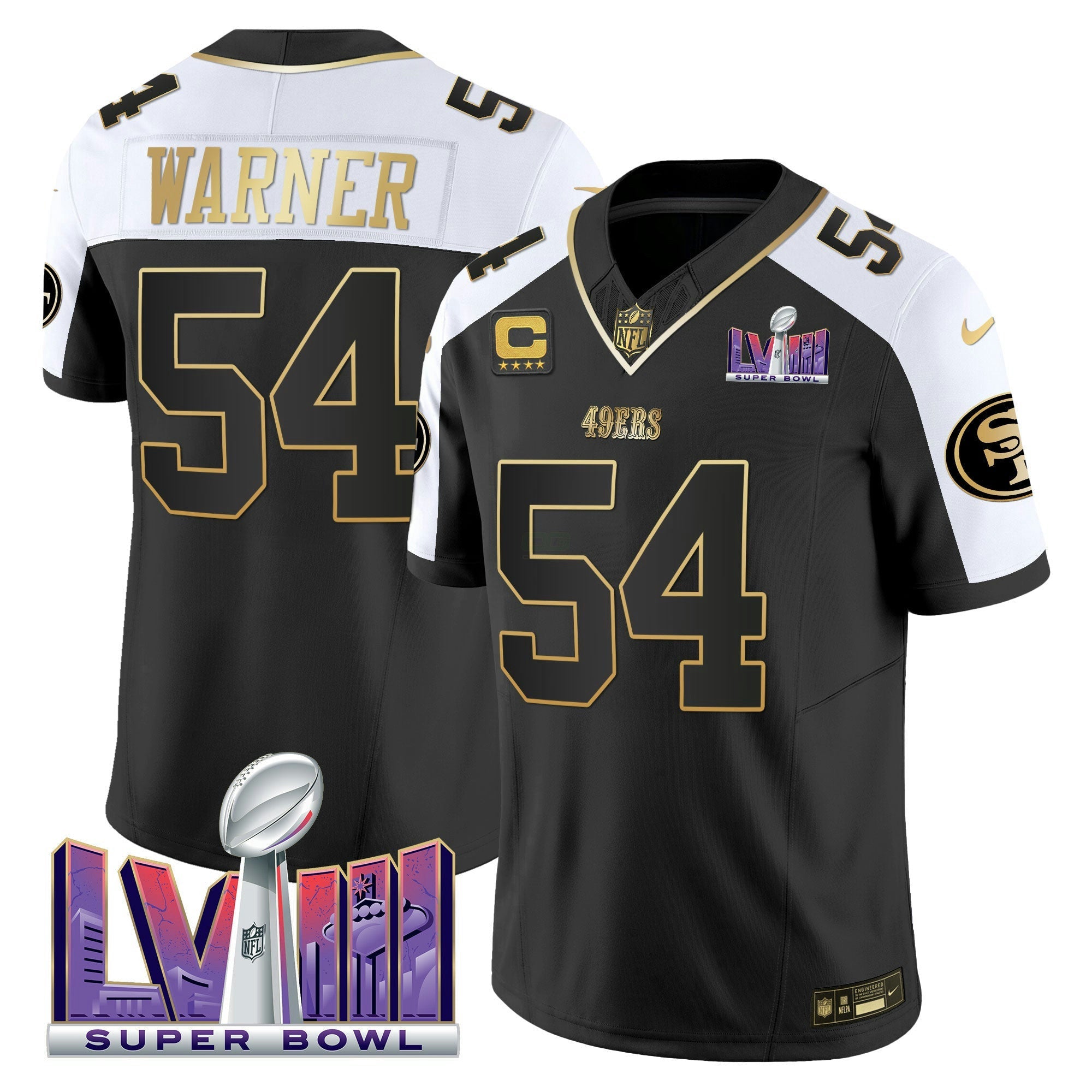 Camisa NFL Men’s Super Bowl LVIII Patch Vapor Jersey V2