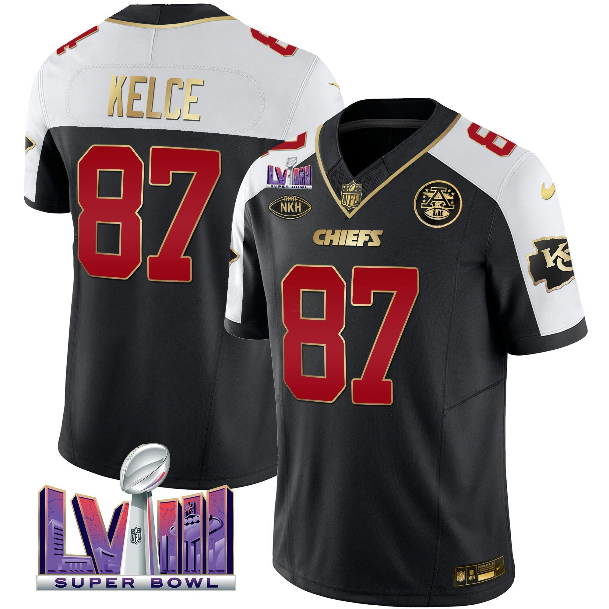 Camisa NFL Men’s Super Bowl LVIII Patch Vapor Jersey V2