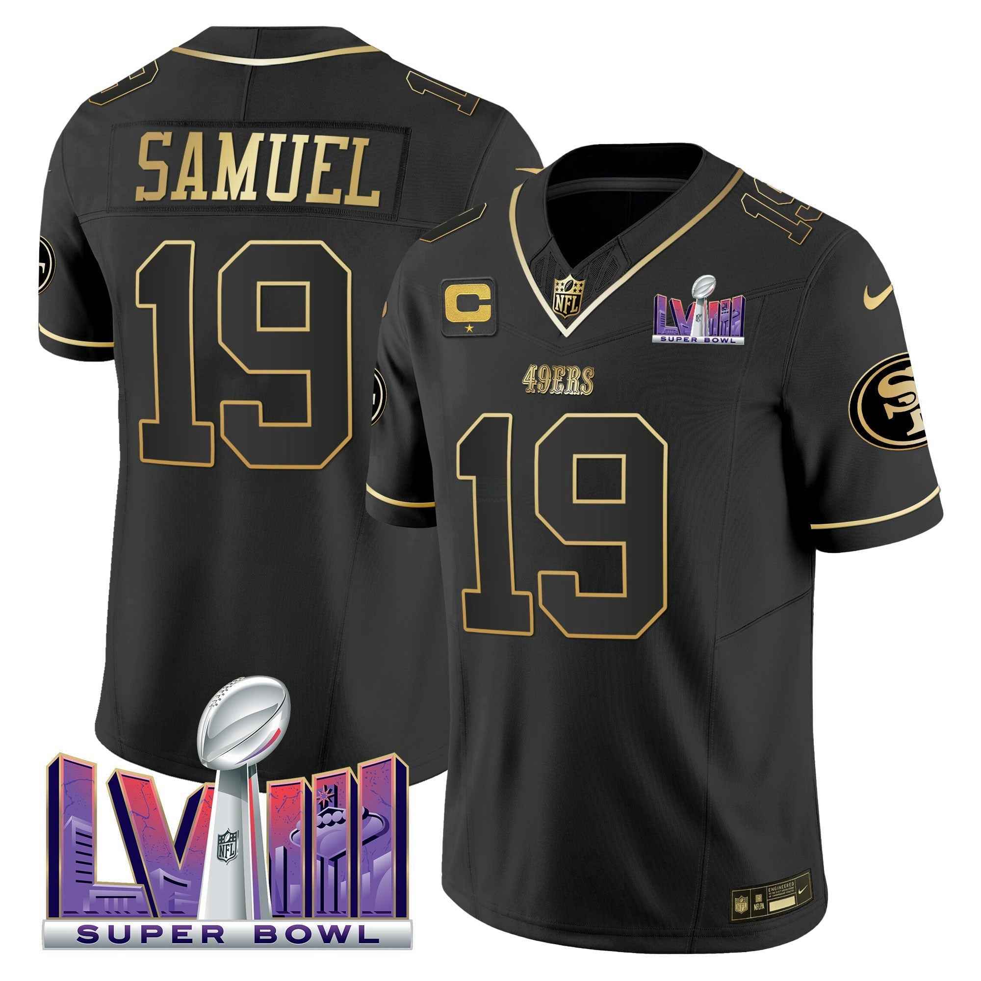 Camisa NFL Men’s Super Bowl LVIII Patch Vapor Jersey V2