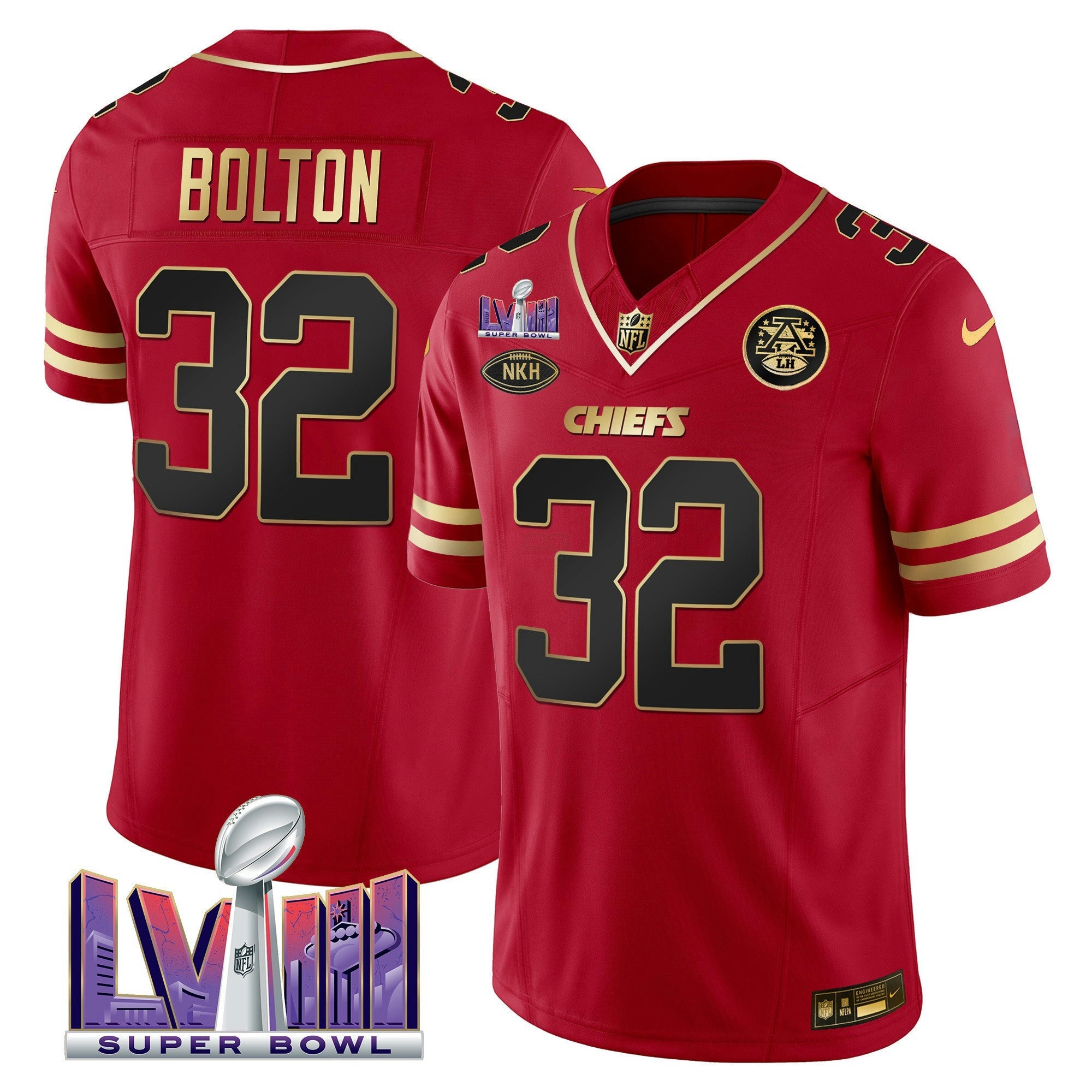 Camisa NFL Men’s Super Bowl LVIII Patch Vapor Jersey V2