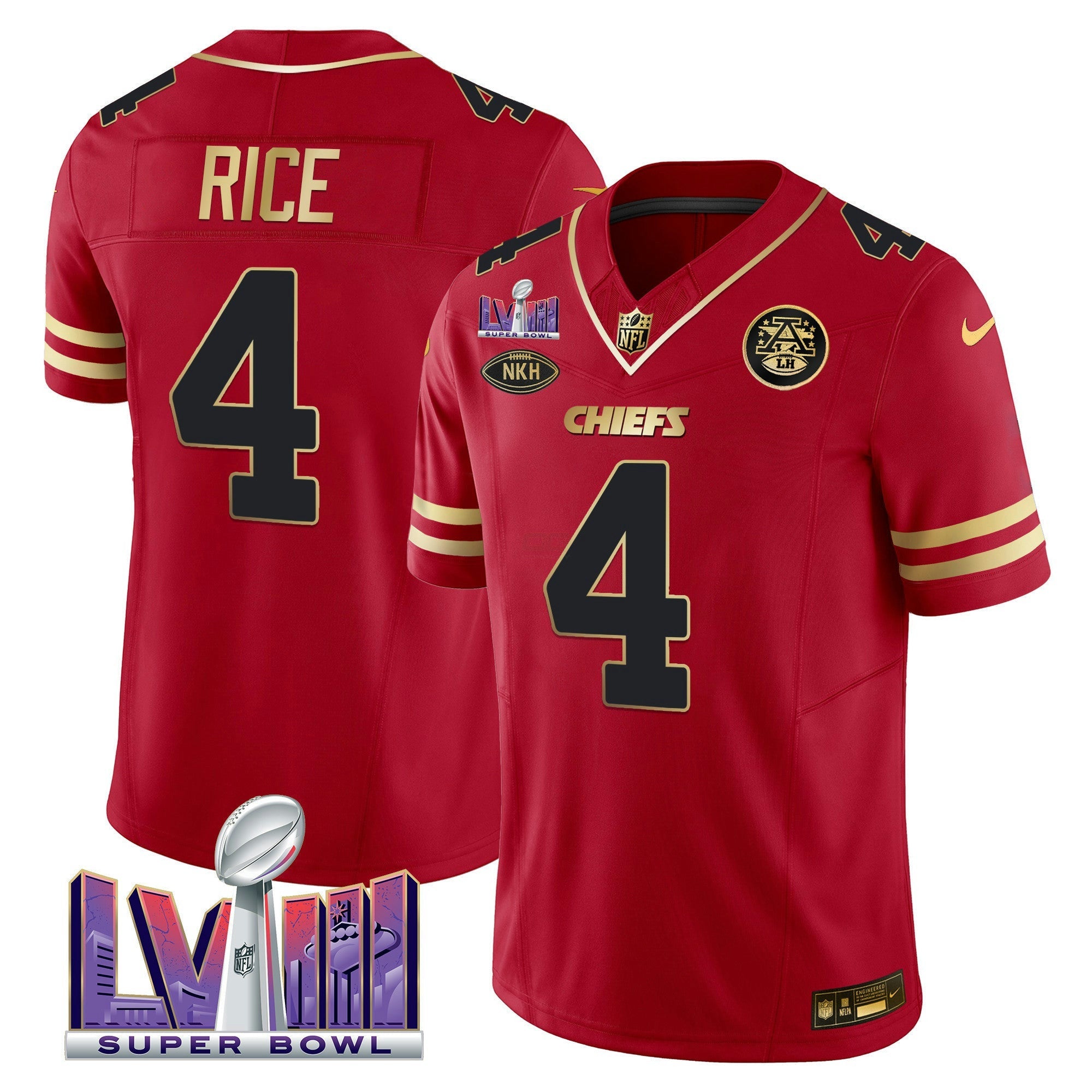 Camisa NFL Men’s Super Bowl LVIII Patch Vapor Jersey V2