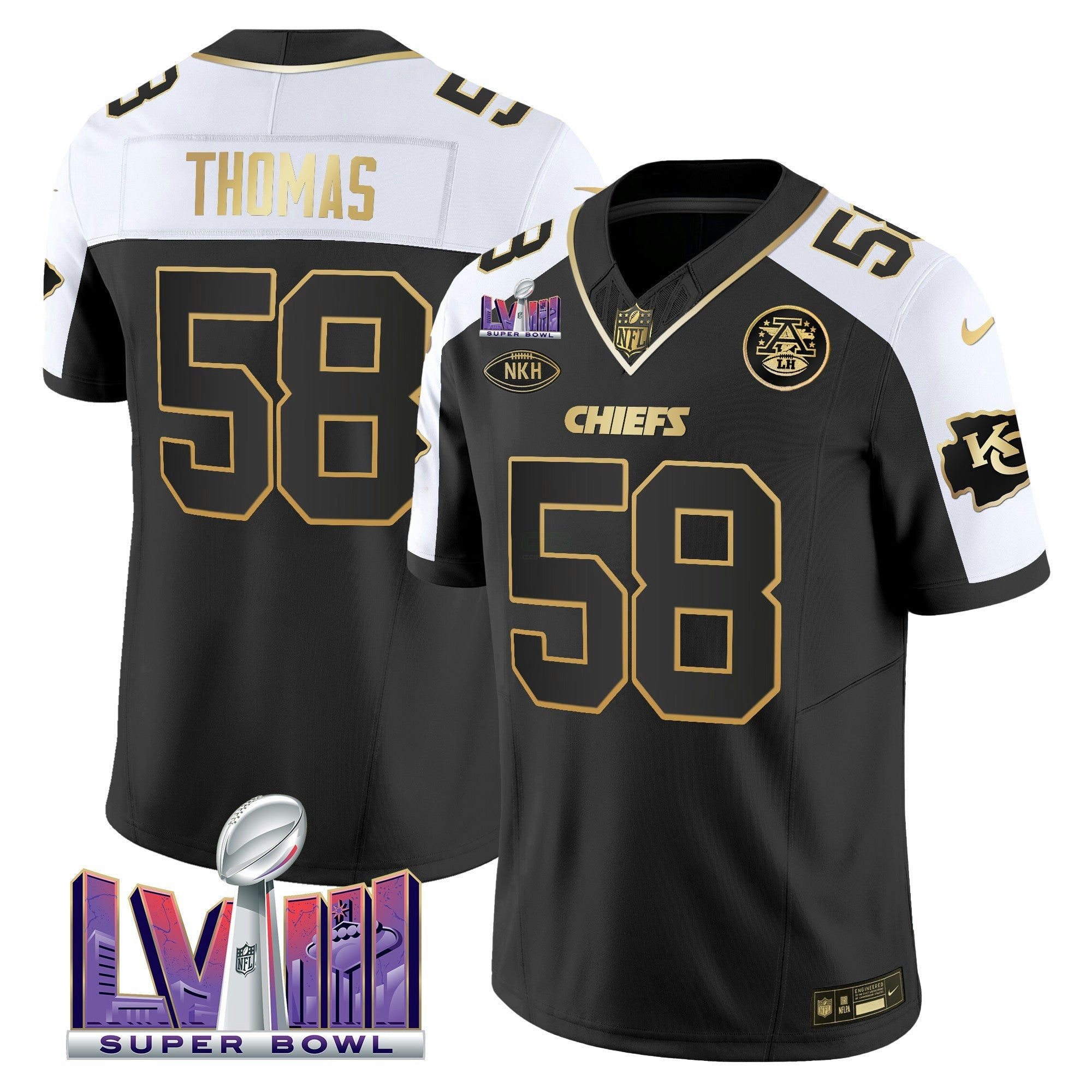 Camisa NFL Men’s Super Bowl LVIII Patch Vapor Jersey V3