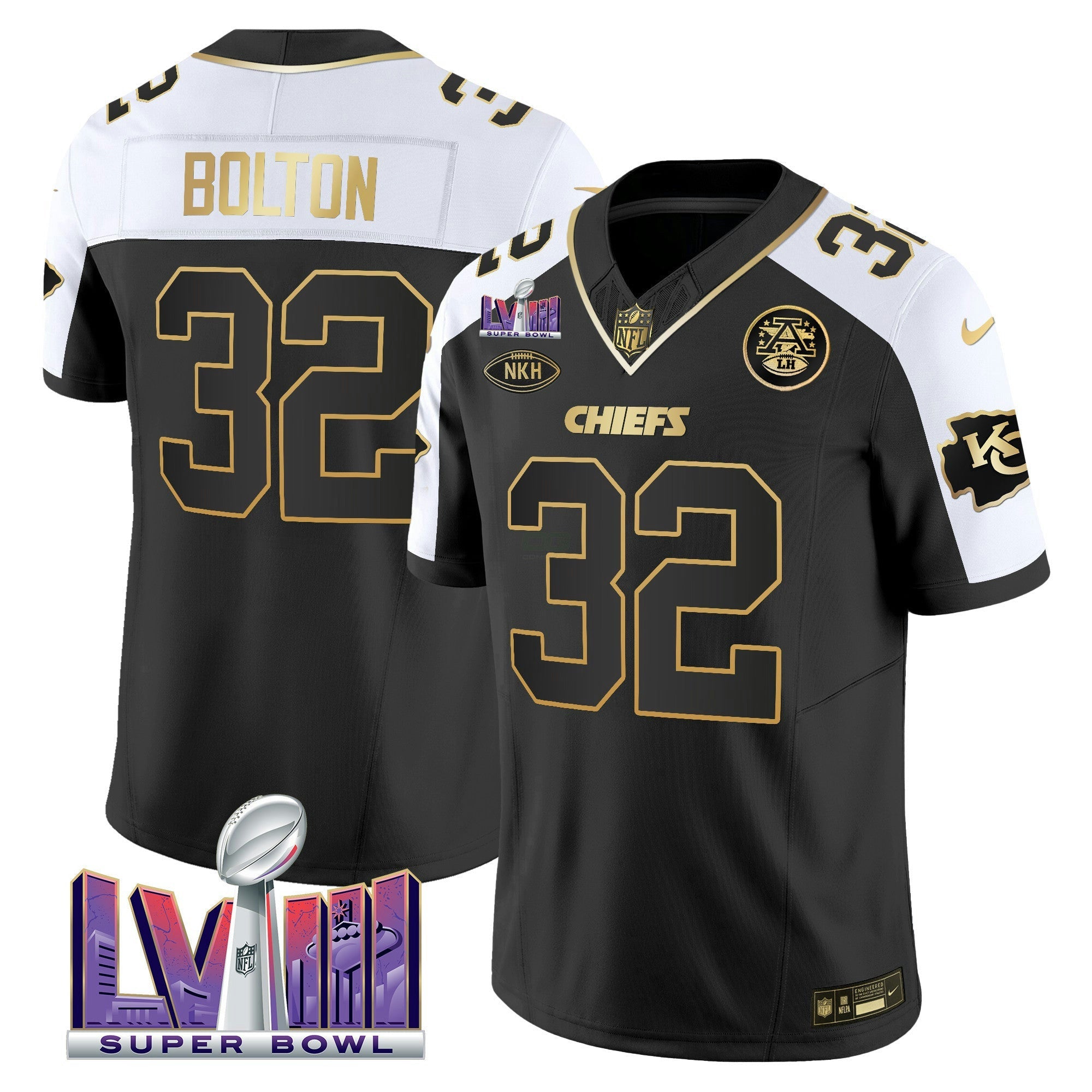 Camisa NFL Men’s Super Bowl LVIII Patch Vapor Jersey V3
