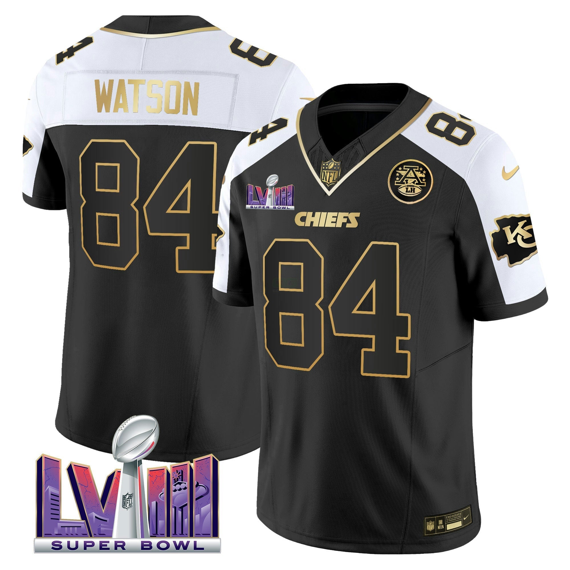 Camisa NFL Men’s Super Bowl LVIII Patch Vapor Jersey V4