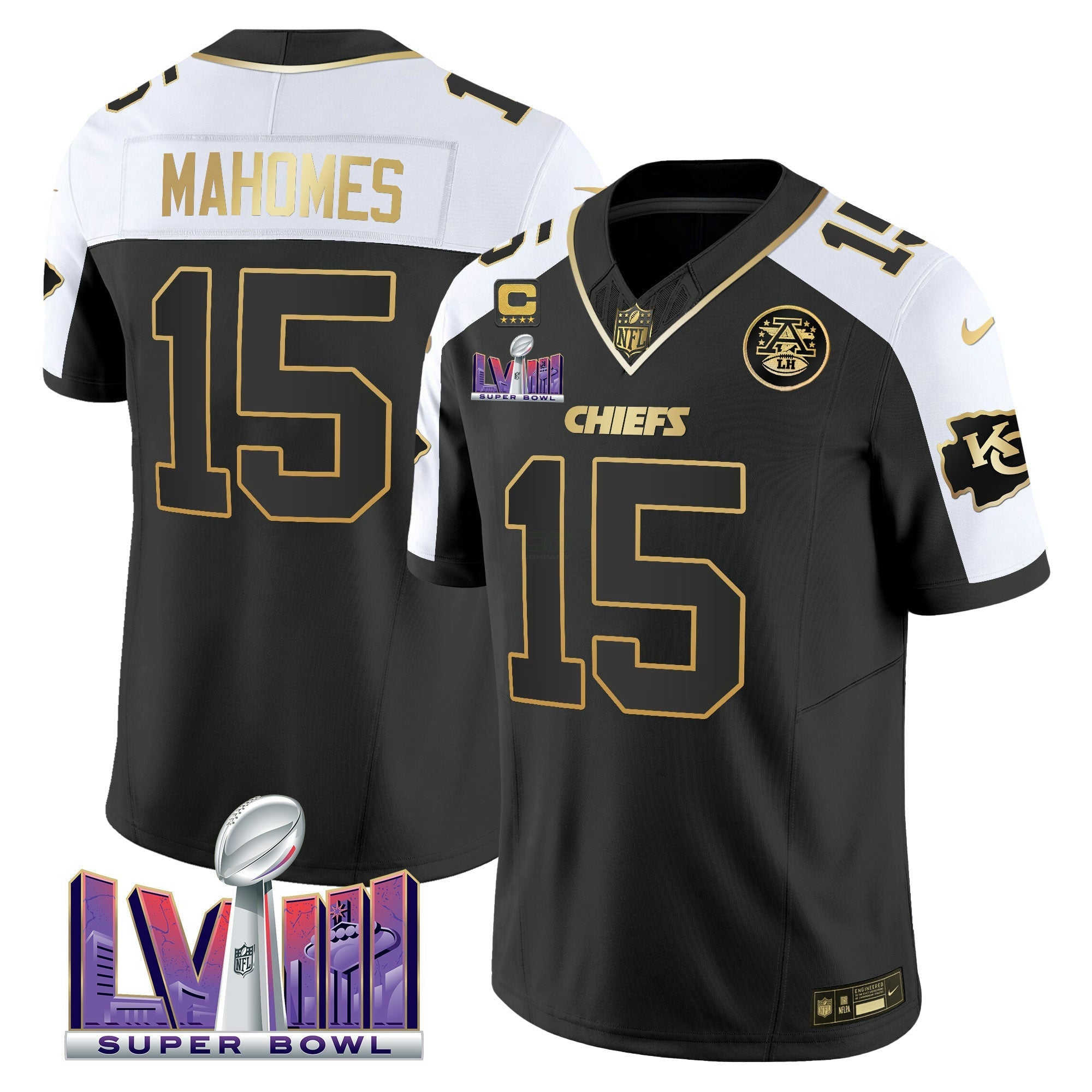 Camisa NFL Men’s Super Bowl LVIII Patch Vapor Jersey V4