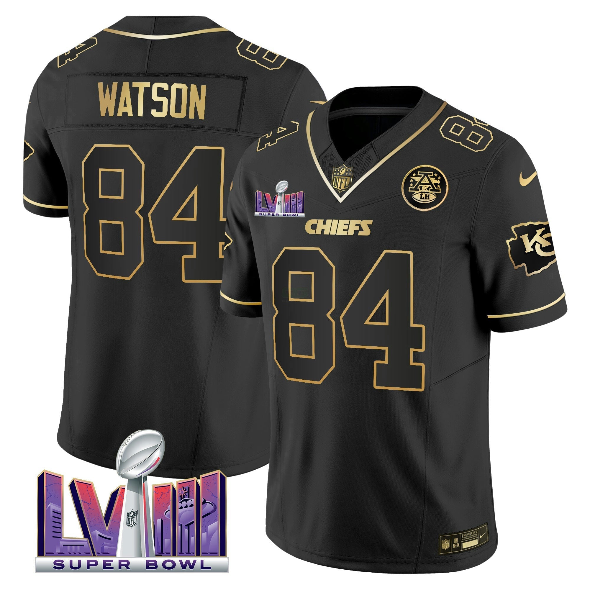 Camisa NFL Men’s Super Bowl LVIII Patch Vapor Jersey V4