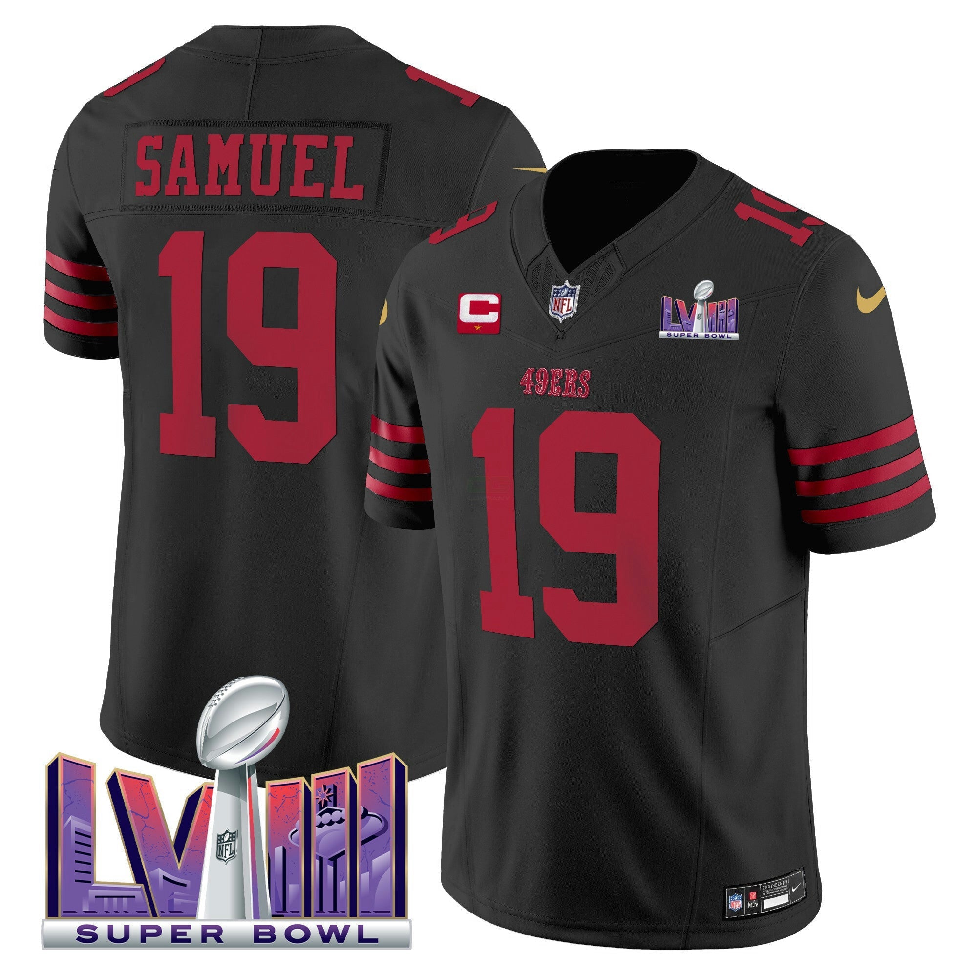 Camisa NFL Men’s Super Bowl LVIII Patch Vapor Limited Jersey