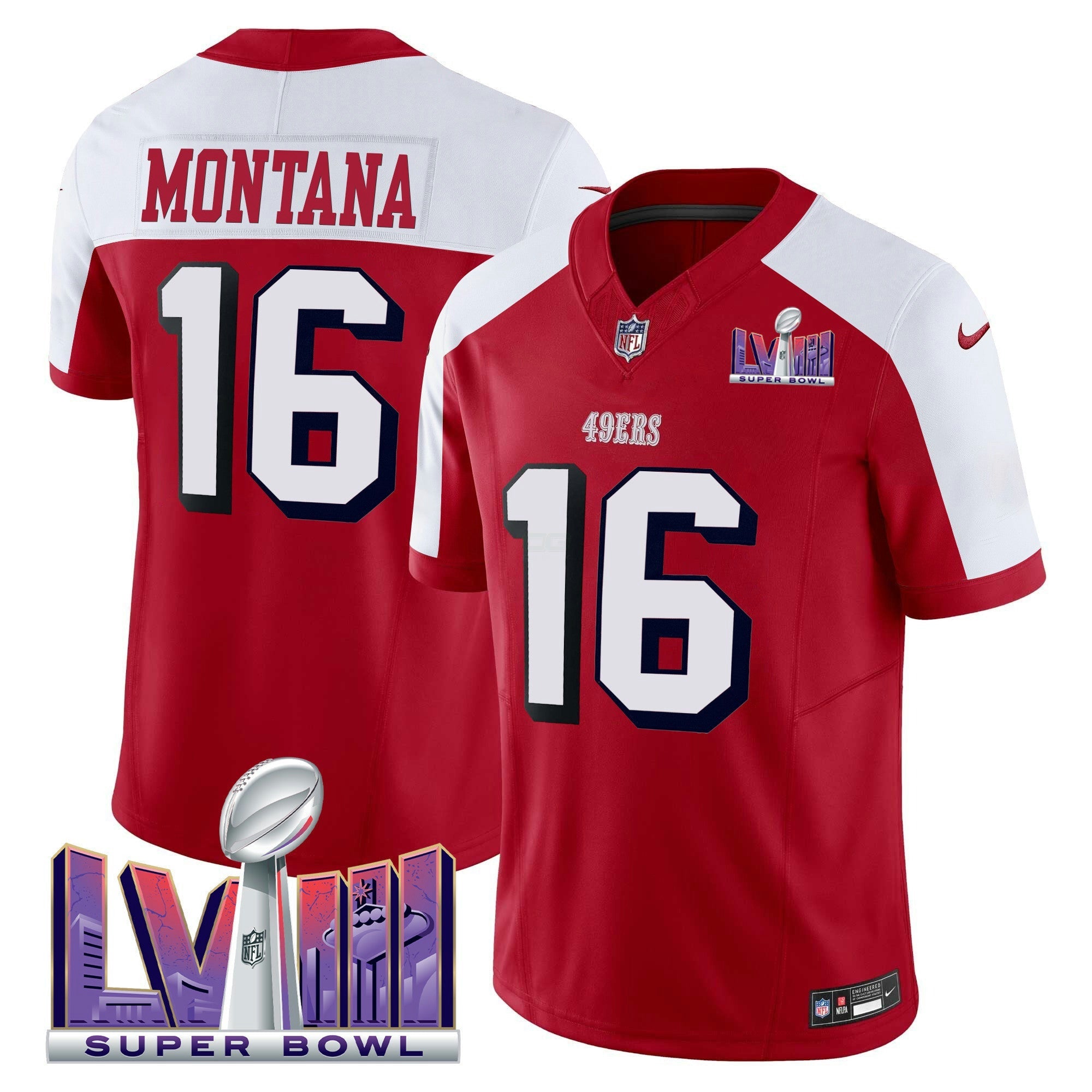 Camisa NFL Men’s Super Bowl LVIII Patch Vapor Limited Jersey V2