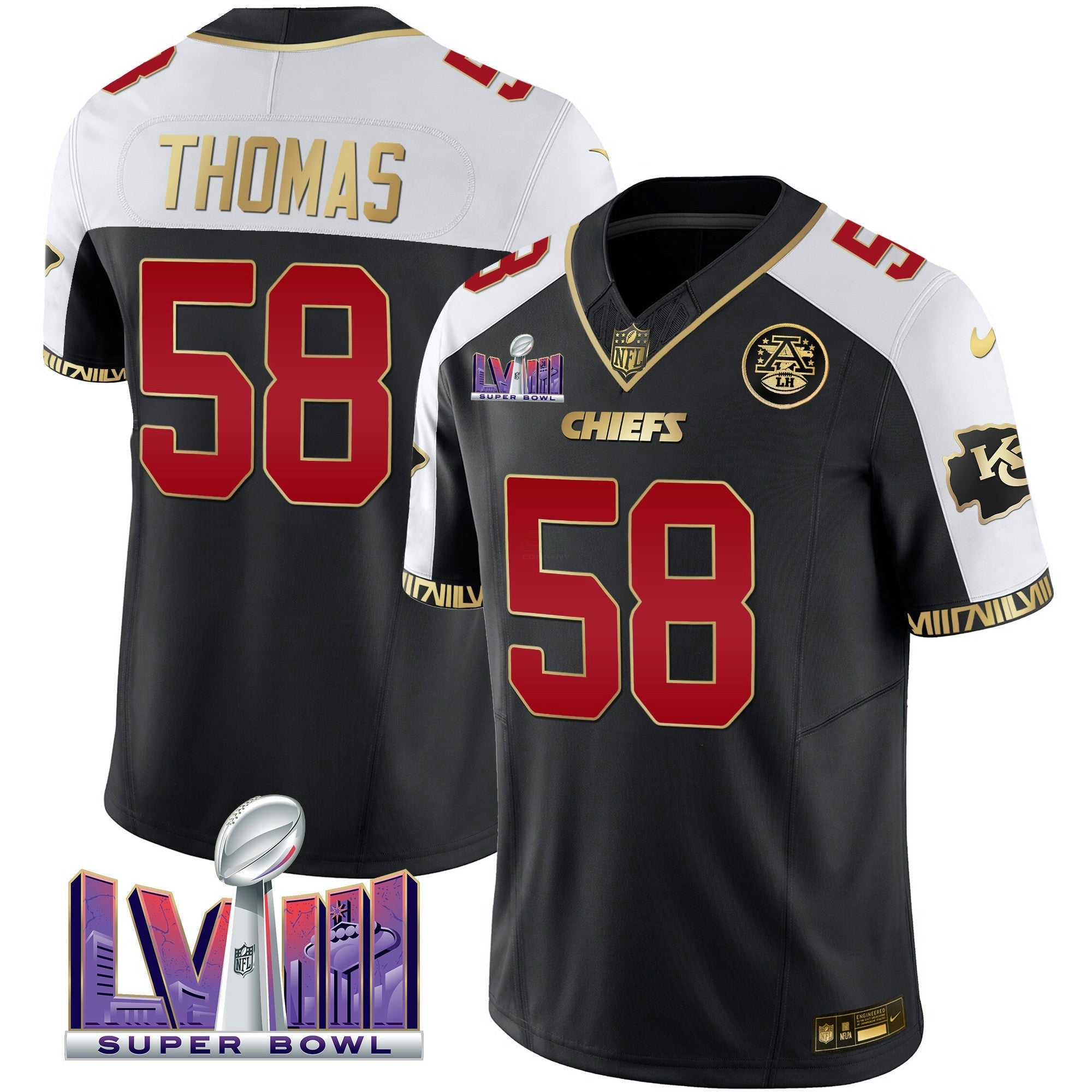Camisa NFL Men’s Super Bowl LVIII Pattern Vapor Jersey V2