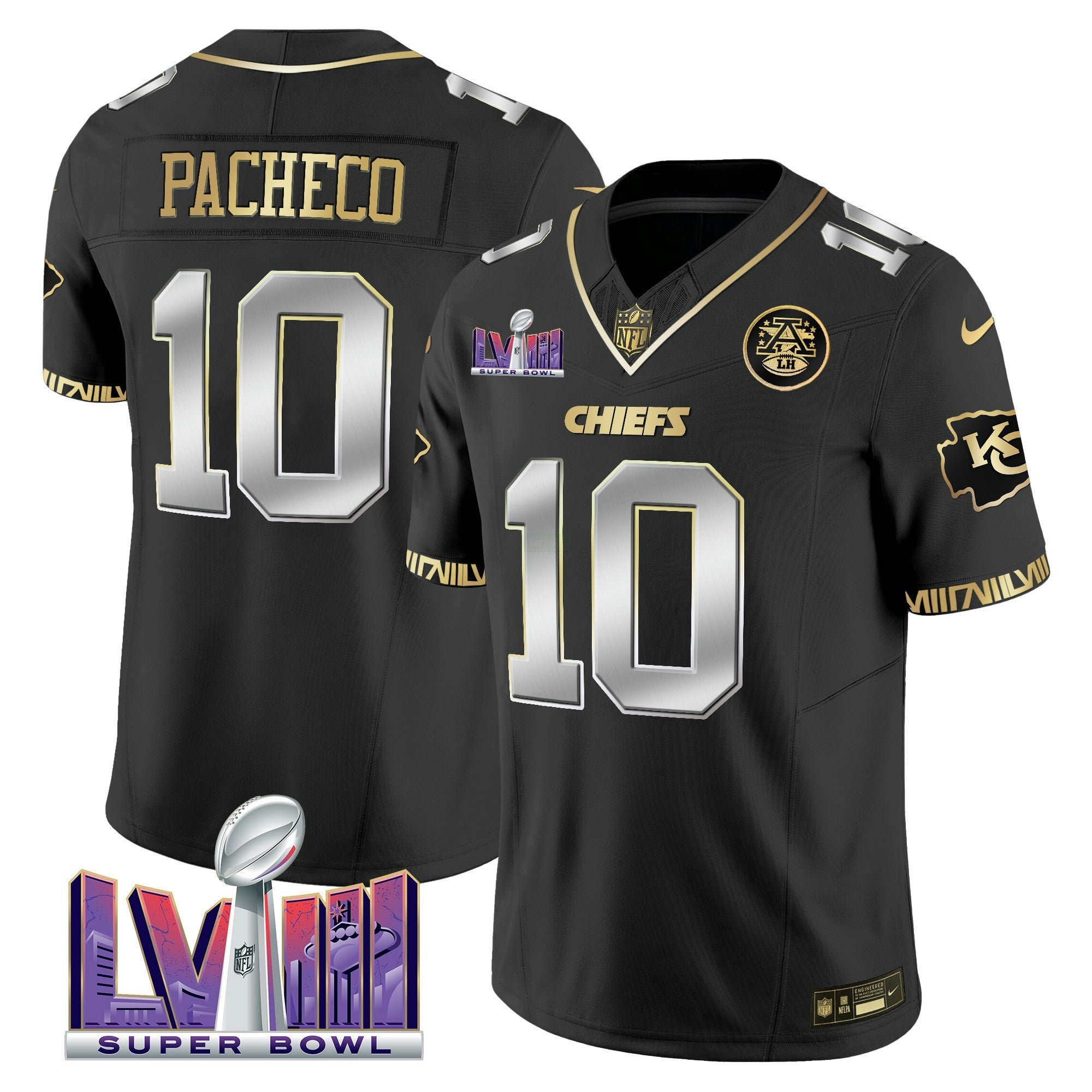 Camisa NFL Men’s Super Bowl LVIII Pattern Vapor Jersey V2