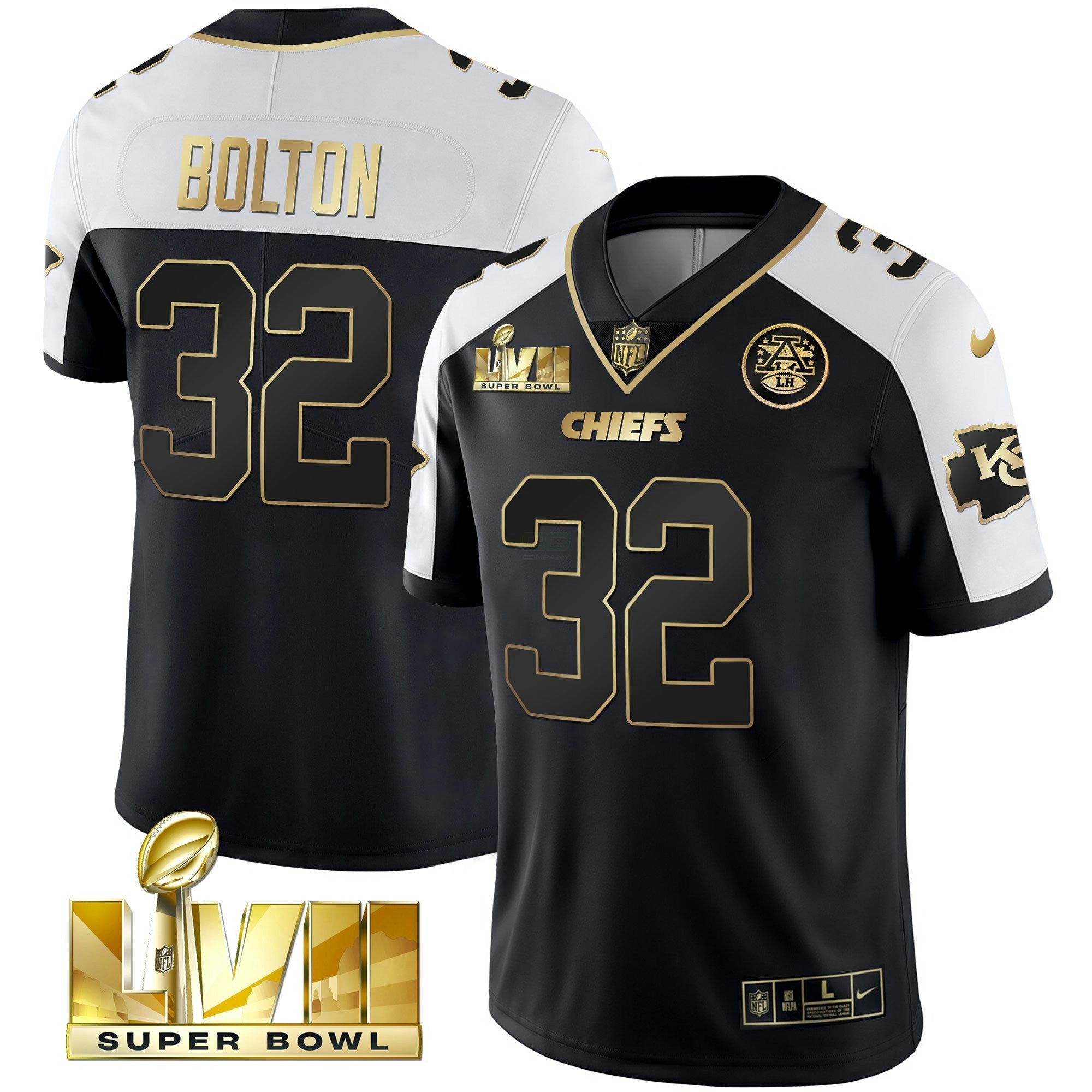 Camisa NFL Men’s Super Bowl Vapor Dourada Jersey V2