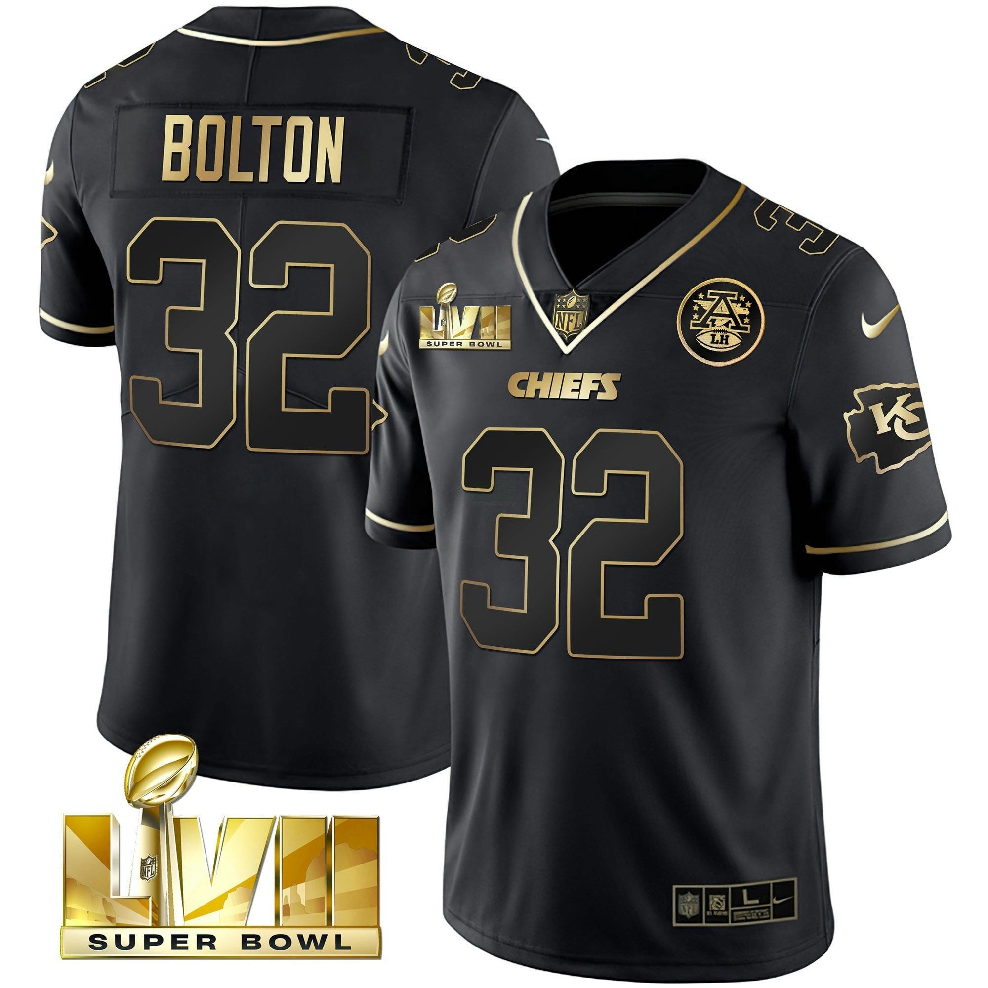 Camisa NFL Men’s Super Bowl Vapor Dourada Jersey V2