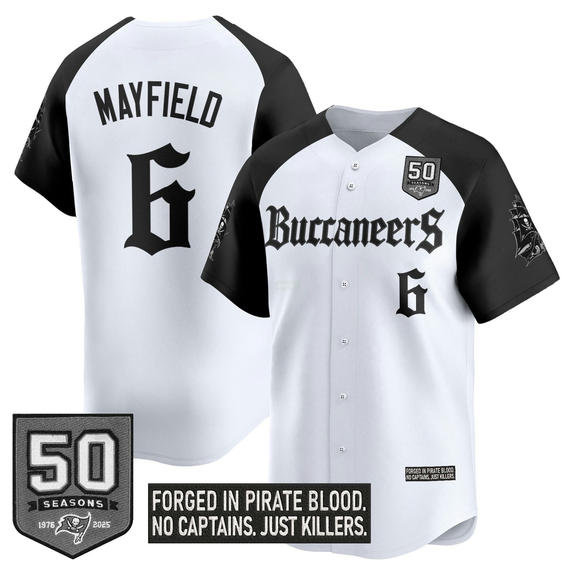 Camisa NFL Men’s Tampa Bay ‘Gothic Pirate Shadows Edition’ Vapor Jersey