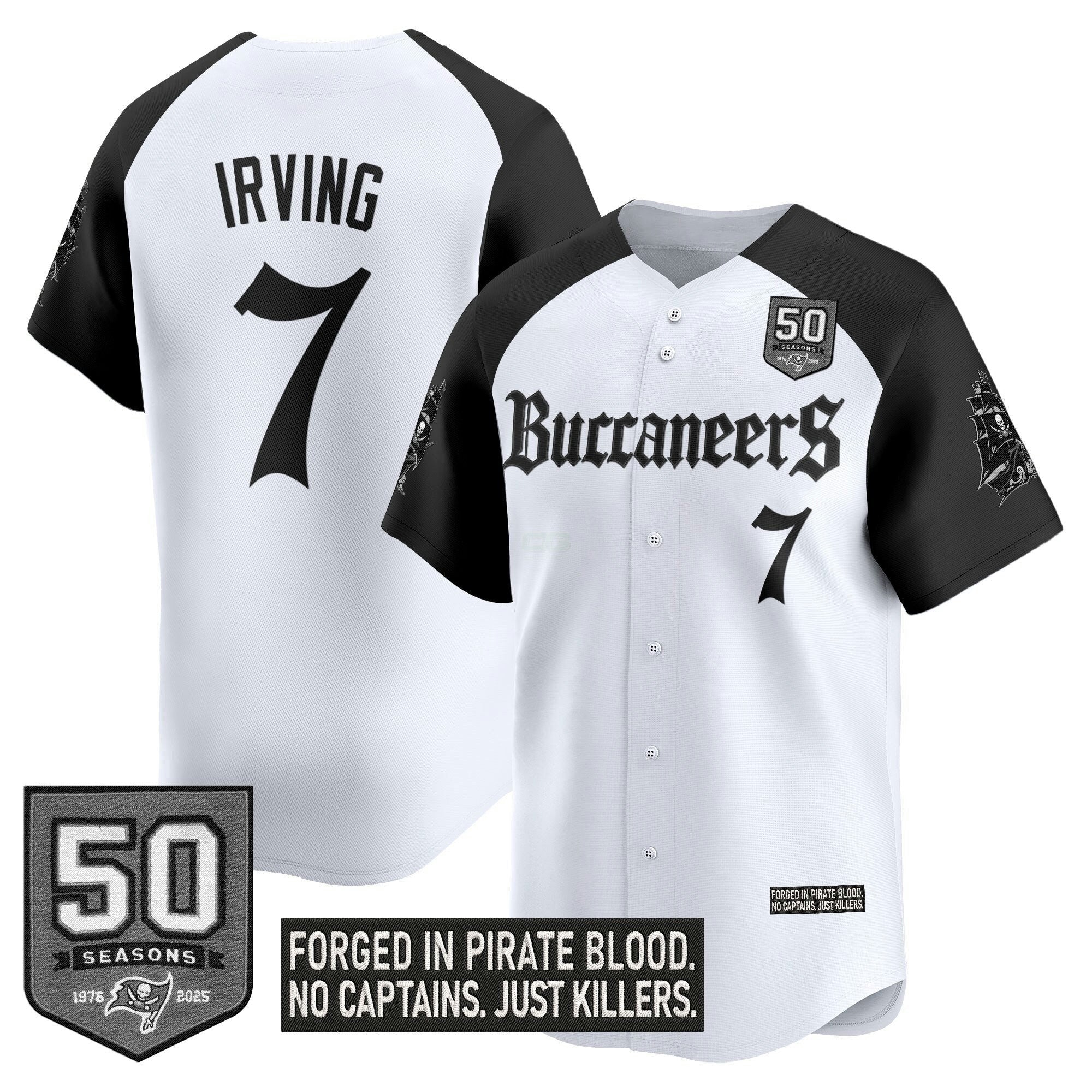 Camisa NFL Men’s Tampa Bay ‘Gothic Pirate Shadows Edition’ Vapor Jersey