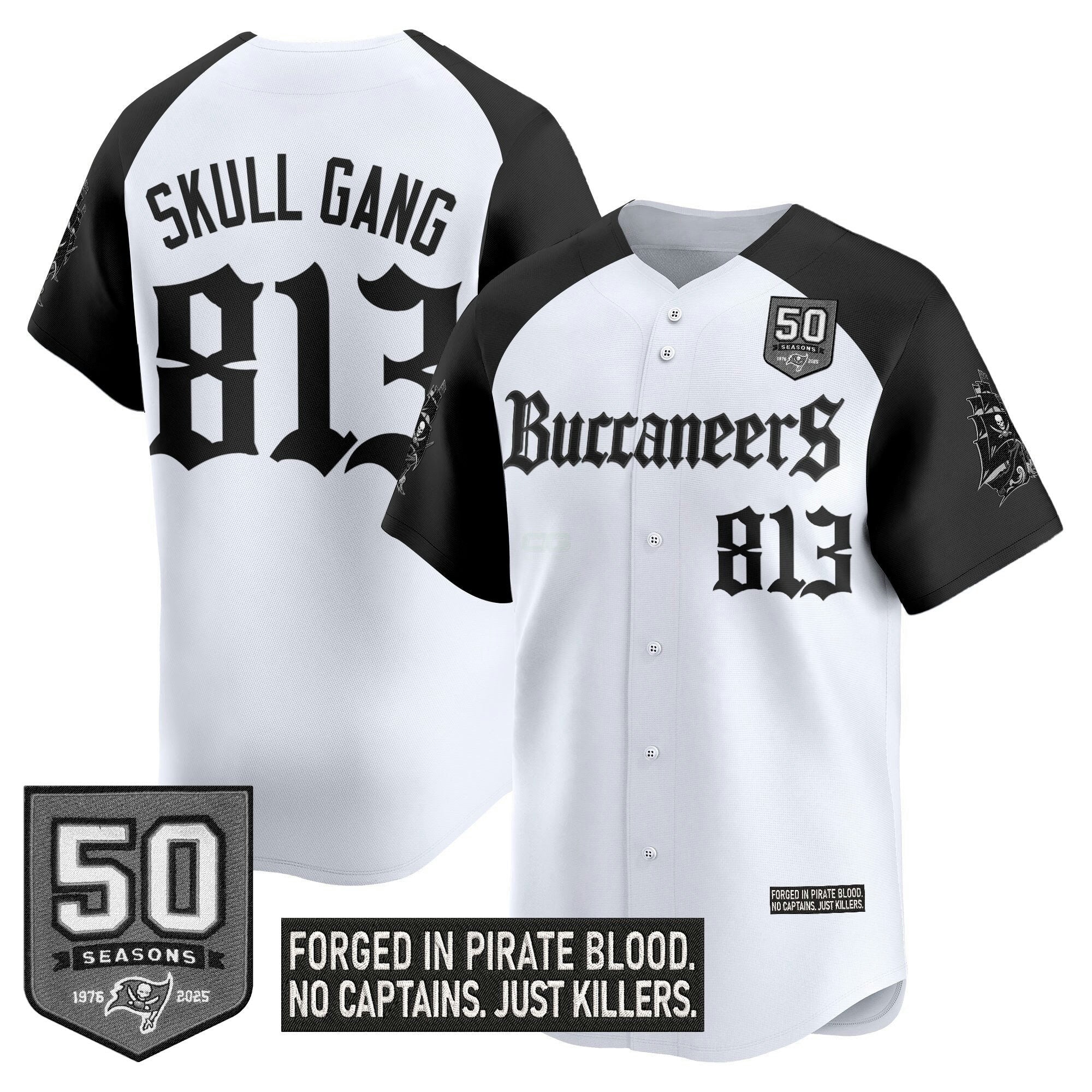Camisa NFL Men’s Tampa Bay ‘Gothic Pirate Shadows Edition’ Vapor Jersey