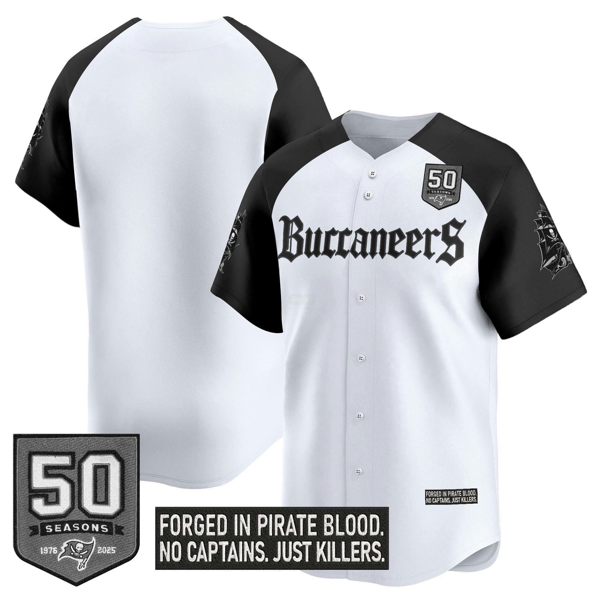 Camisa NFL Men’s Tampa Bay ‘Gothic Pirate Shadows Edition’ Vapor Jersey