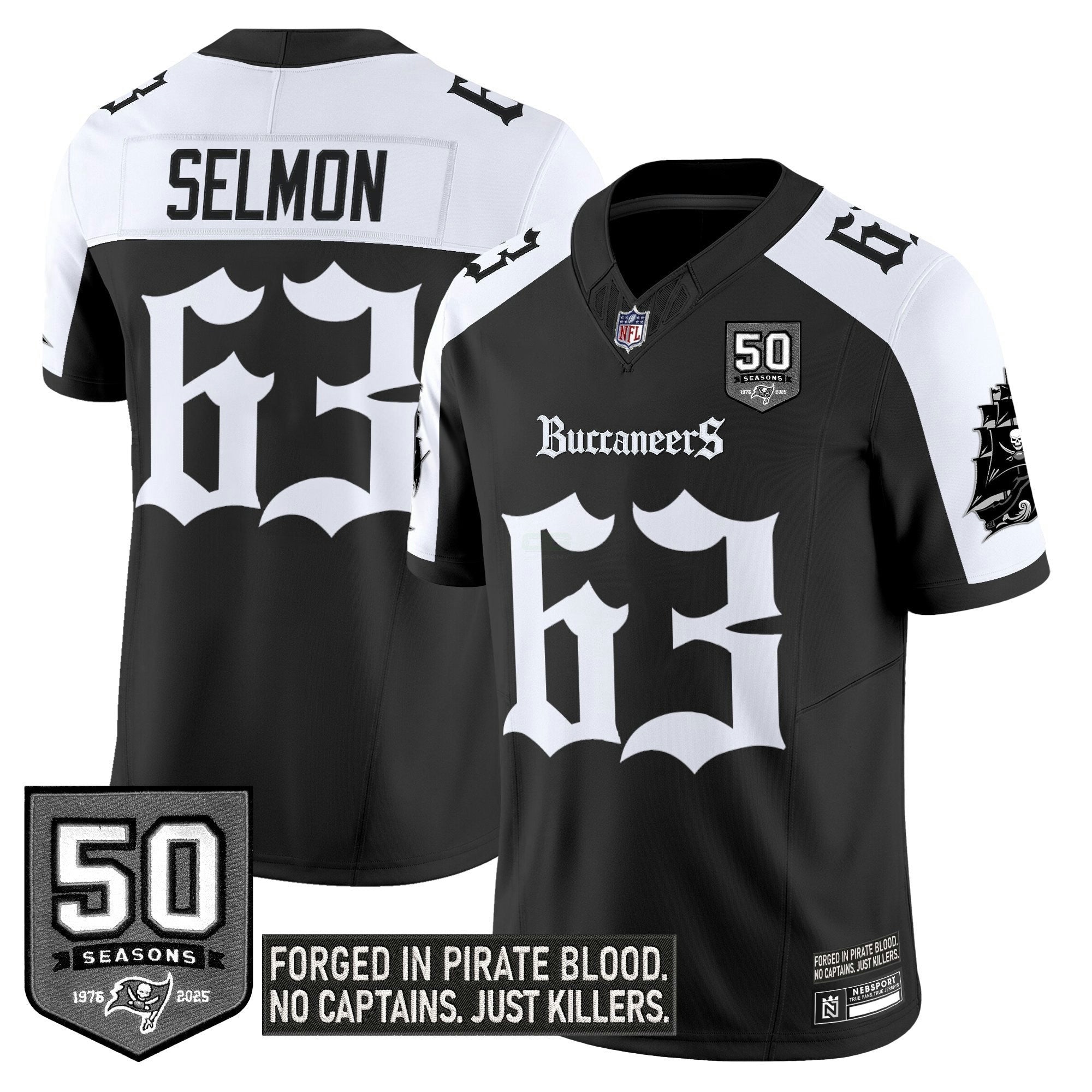 Camisa NFL Men’s Tampa Bay ‘Gothic Pirate Shadows Edition’ Vapor Limited Jersey