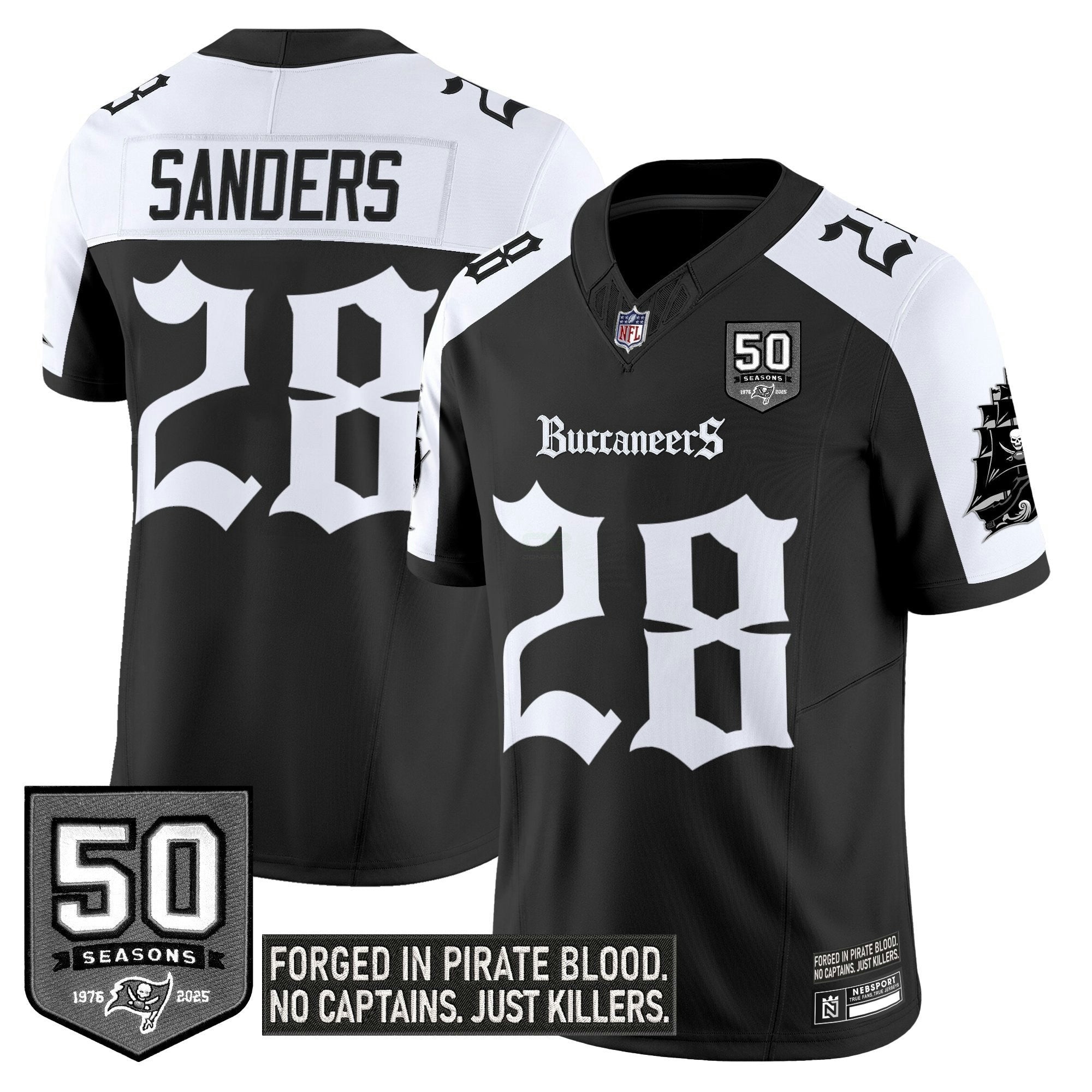 Camisa NFL Men’s Tampa Bay ‘Gothic Pirate Shadows Edition’ Vapor Limited Jersey
