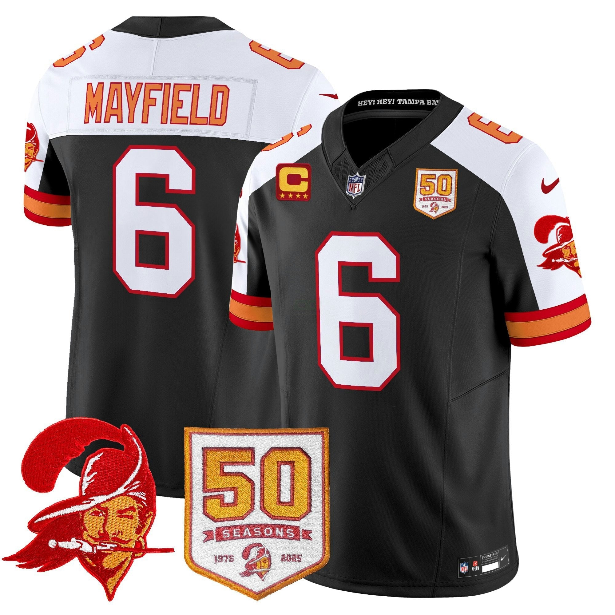 Camisa NFL Men’s Tampa Bay Throwback 50th Season Patch Vapor Limited Jersey