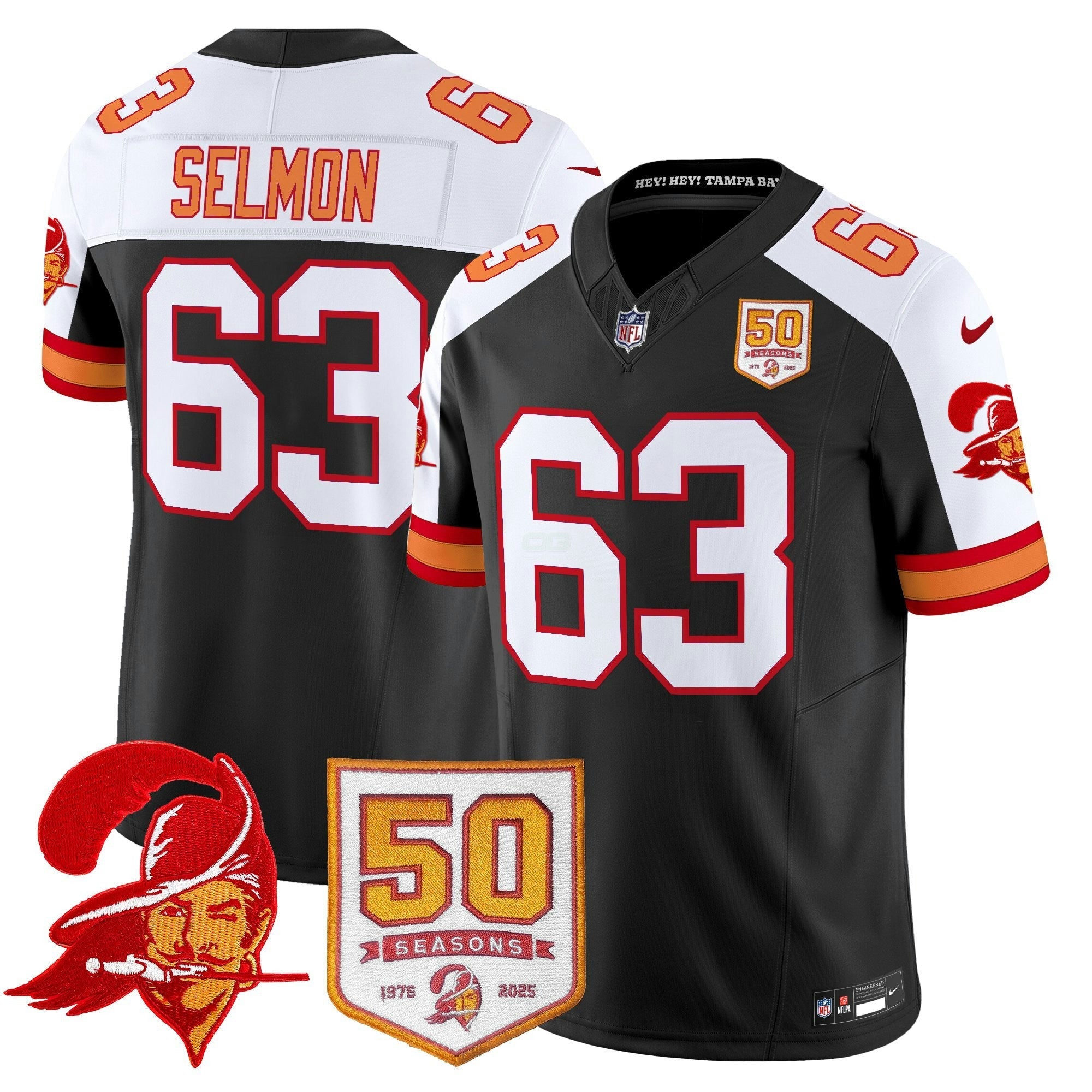 Camisa NFL Men’s Tampa Bay Throwback 50th Season Patch Vapor Limited Jersey