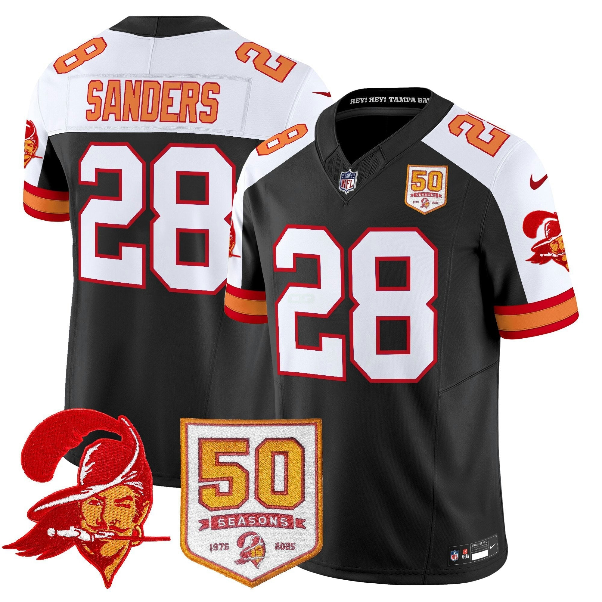 Camisa NFL Men’s Tampa Bay Throwback 50th Season Patch Vapor Limited Jersey