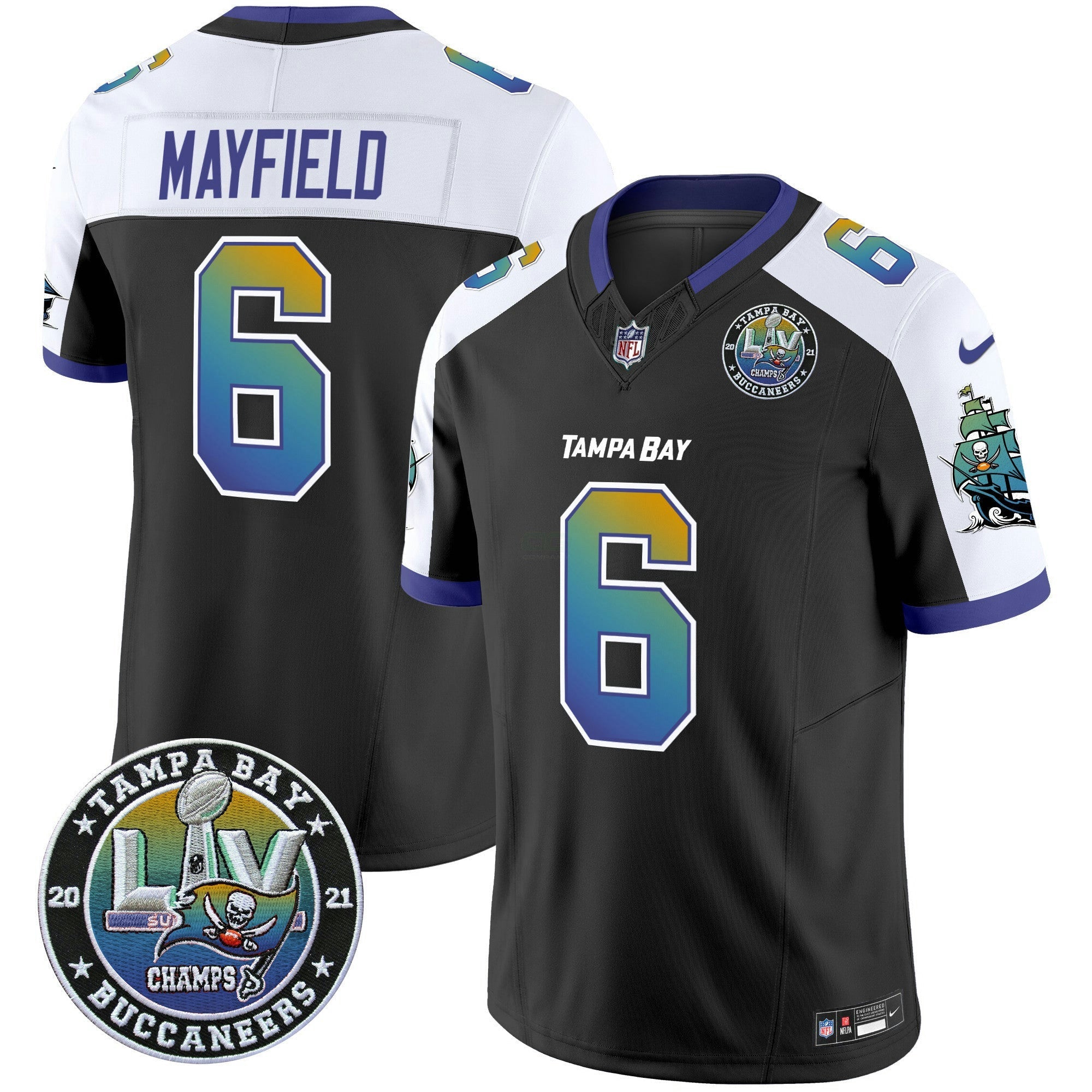 Camisa NFL Men’s “Tampa City” Super Bowl LIV Patch Vapor Limited Jersey