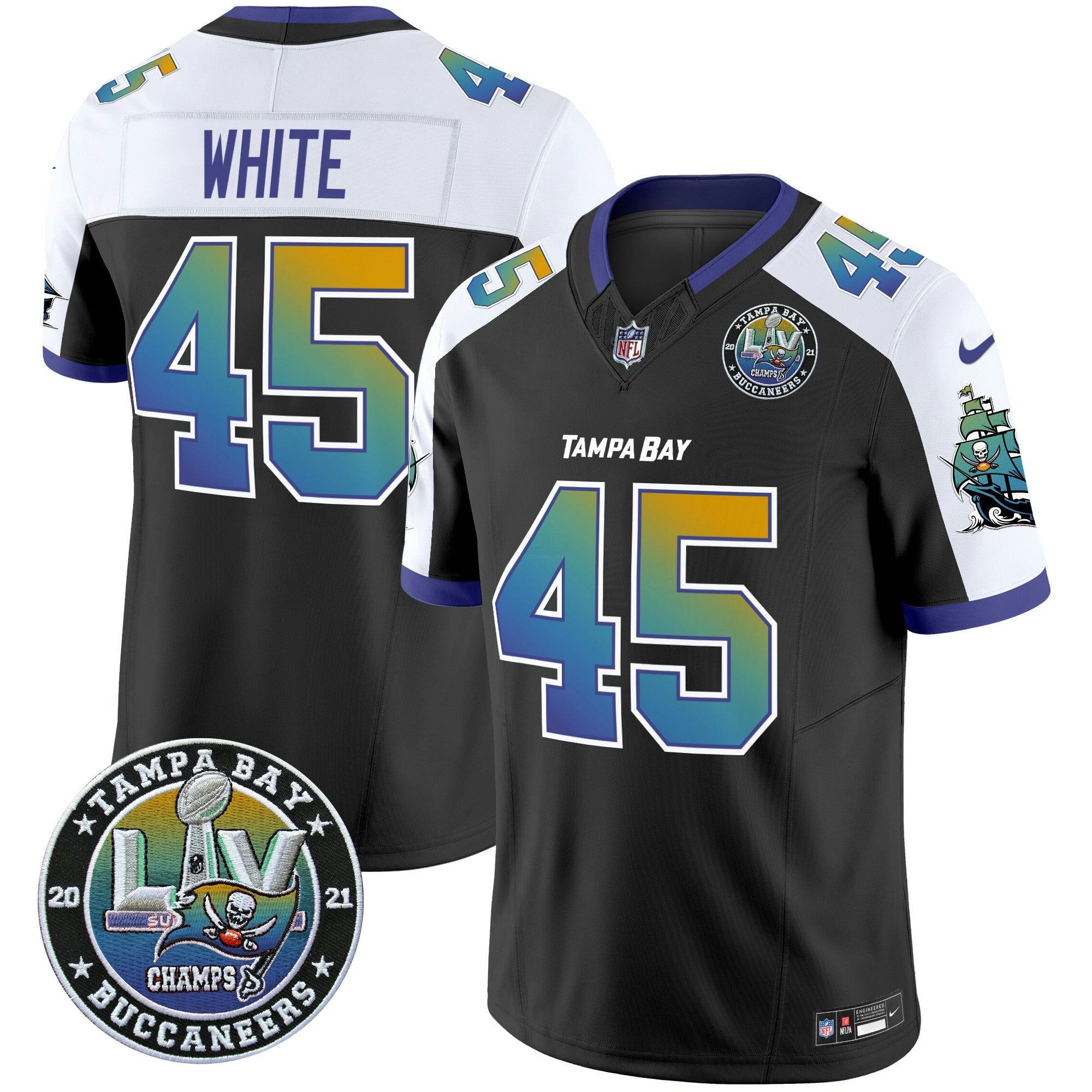 Camisa NFL Men’s “Tampa City” Super Bowl LIV Patch Vapor Limited Jersey
