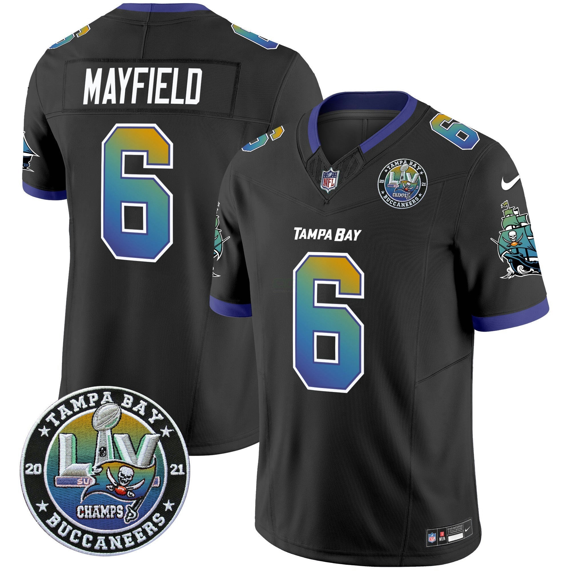 Camisa NFL Men’s “Tampa City” Super Bowl LIV Patch Vapor Limited Jersey