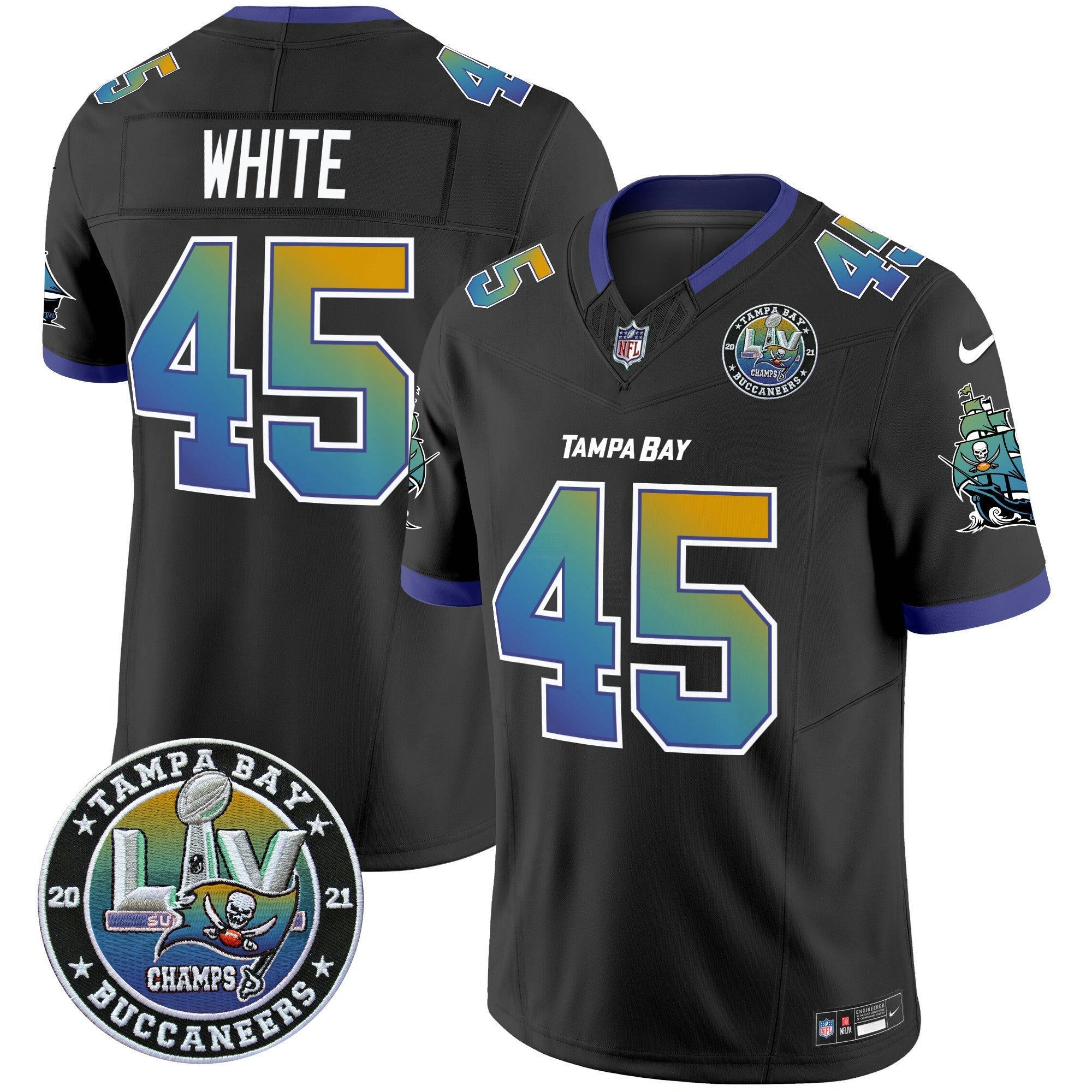 Camisa NFL Men’s “Tampa City” Super Bowl LIV Patch Vapor Limited Jersey