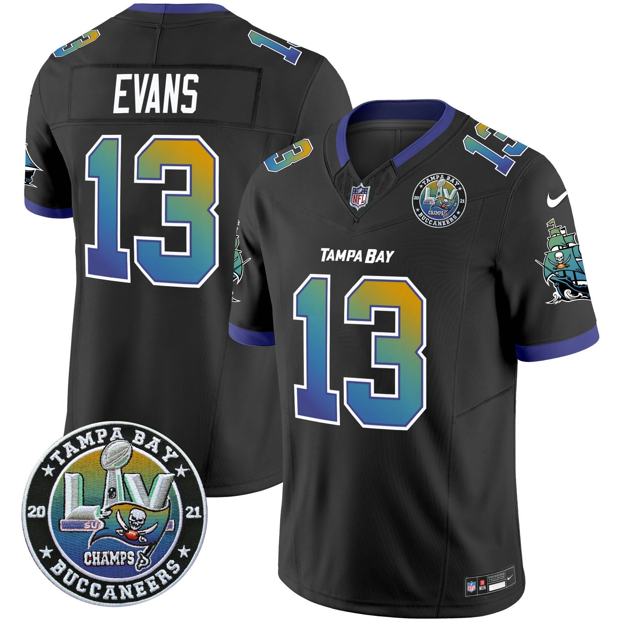 Camisa NFL Men’s “Tampa City” Super Bowl LIV Patch Vapor Limited Jersey
