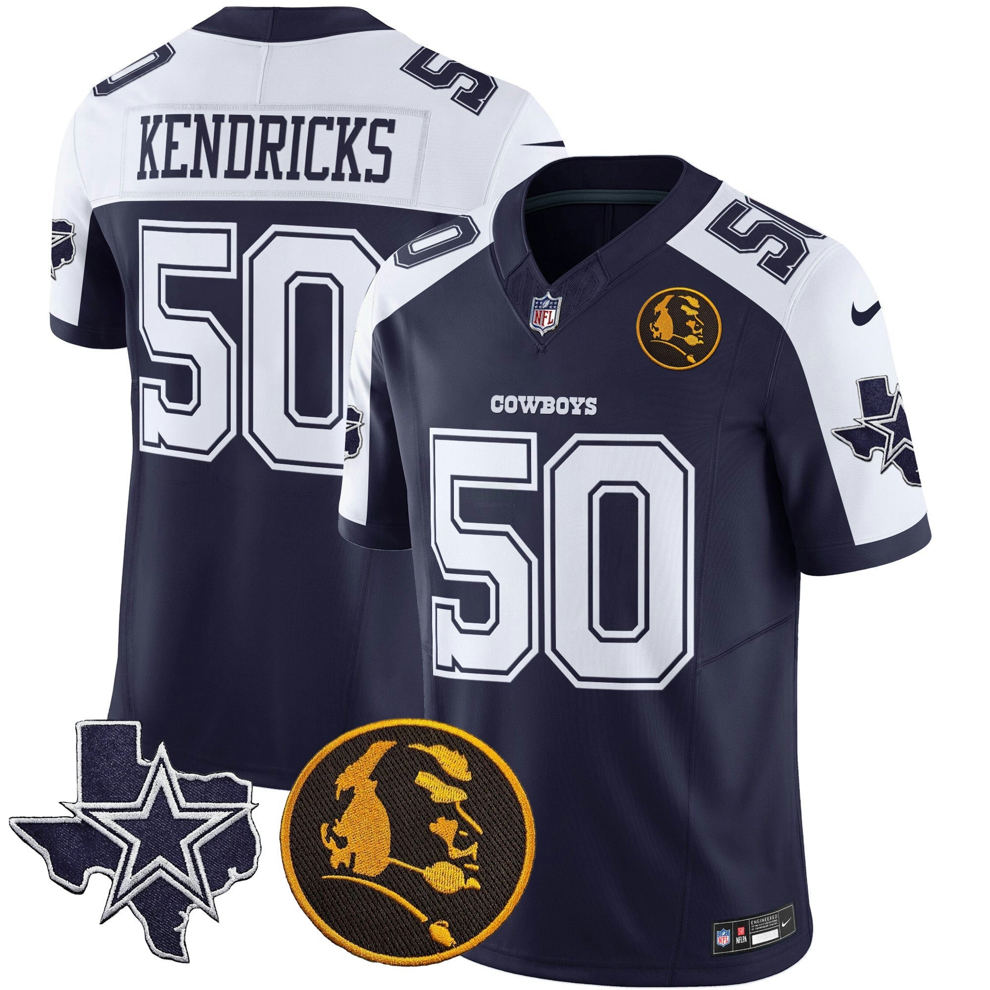 Camisa NFL Men’s Texas & John Madden Patch Vapor Limited Jersey