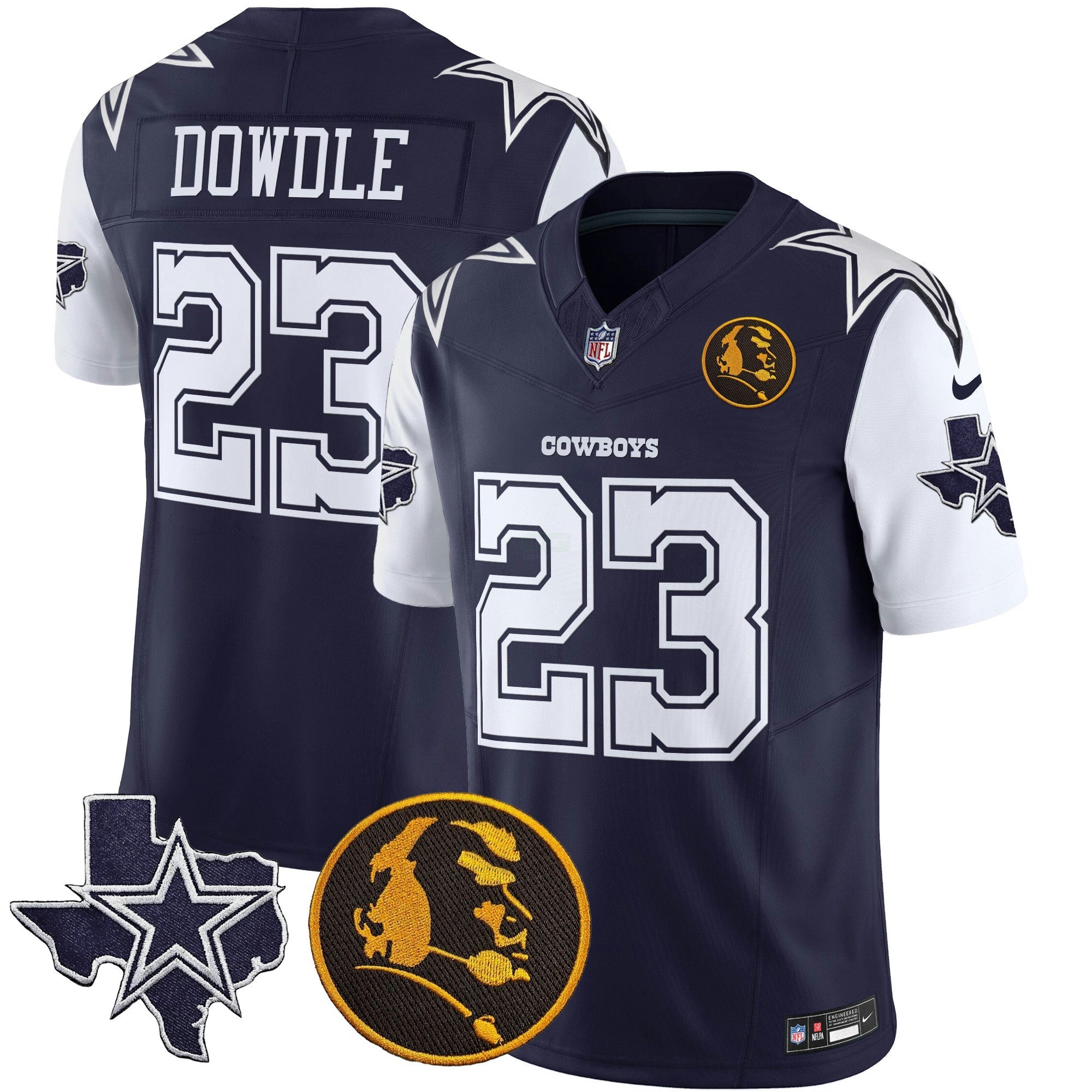 Camisa NFL Men’s Texas & John Madden Patch Vapor Limited Jersey
