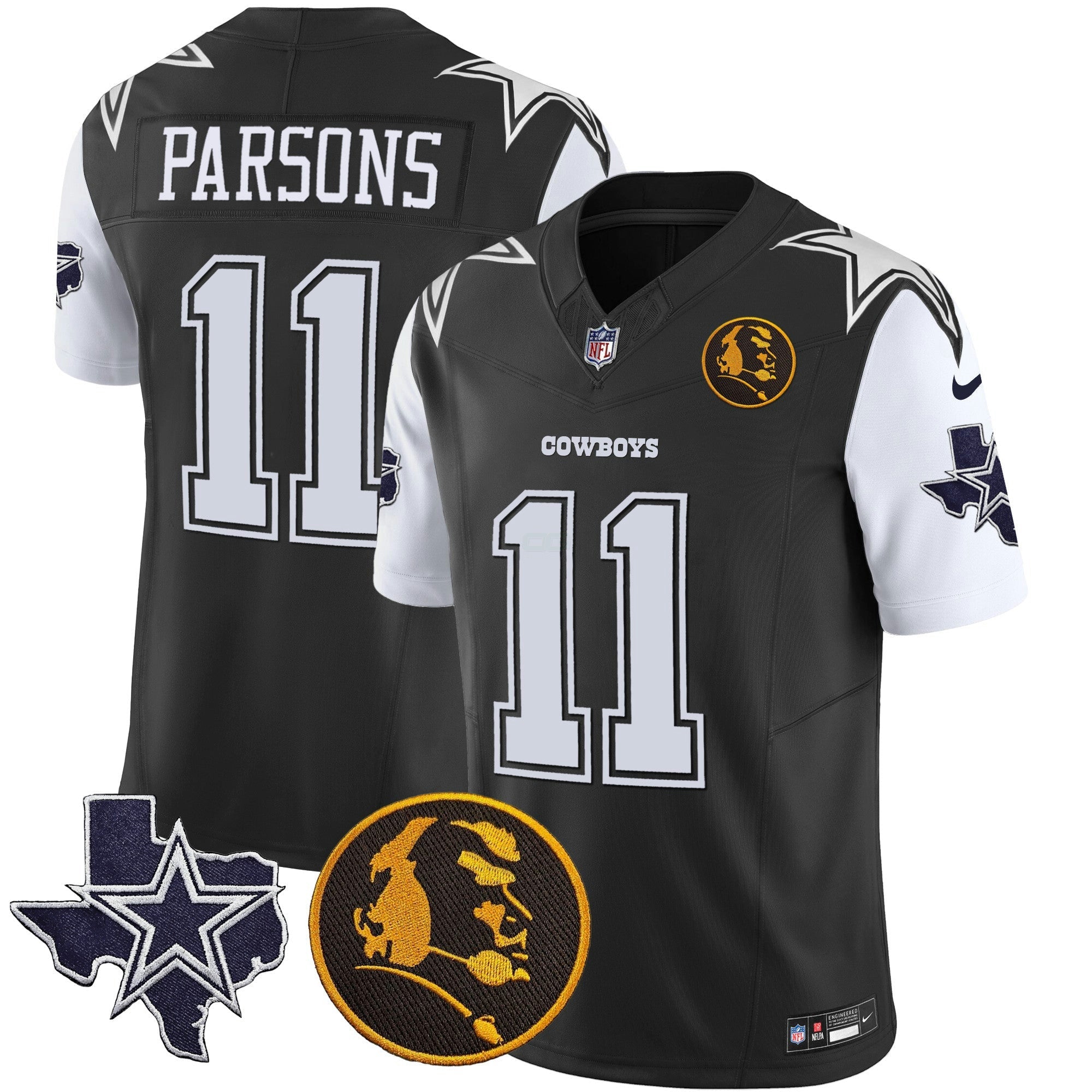 Camisa NFL Men’s Texas & John Madden Patch Vapor Limited Jersey